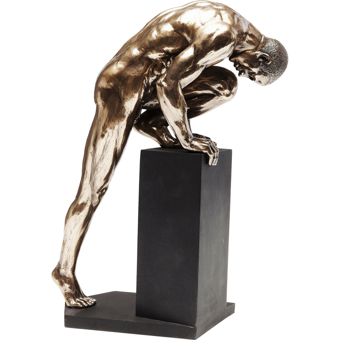Фигура декоративная Nude Man Stand Bronze ракурс 10