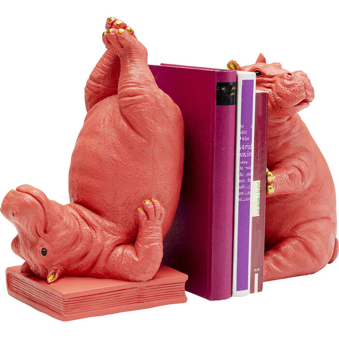 Держатель для книг Hippo Pink Розовый бегемот (2 шт.) ракурс 2