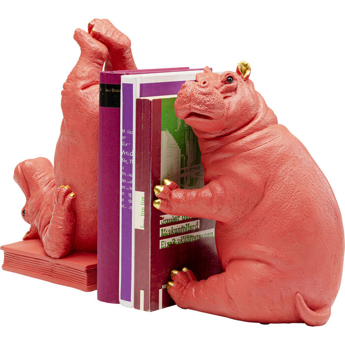 Держатель для книг Hippo Pink Розовый бегемот (2 шт.) ракурс 3