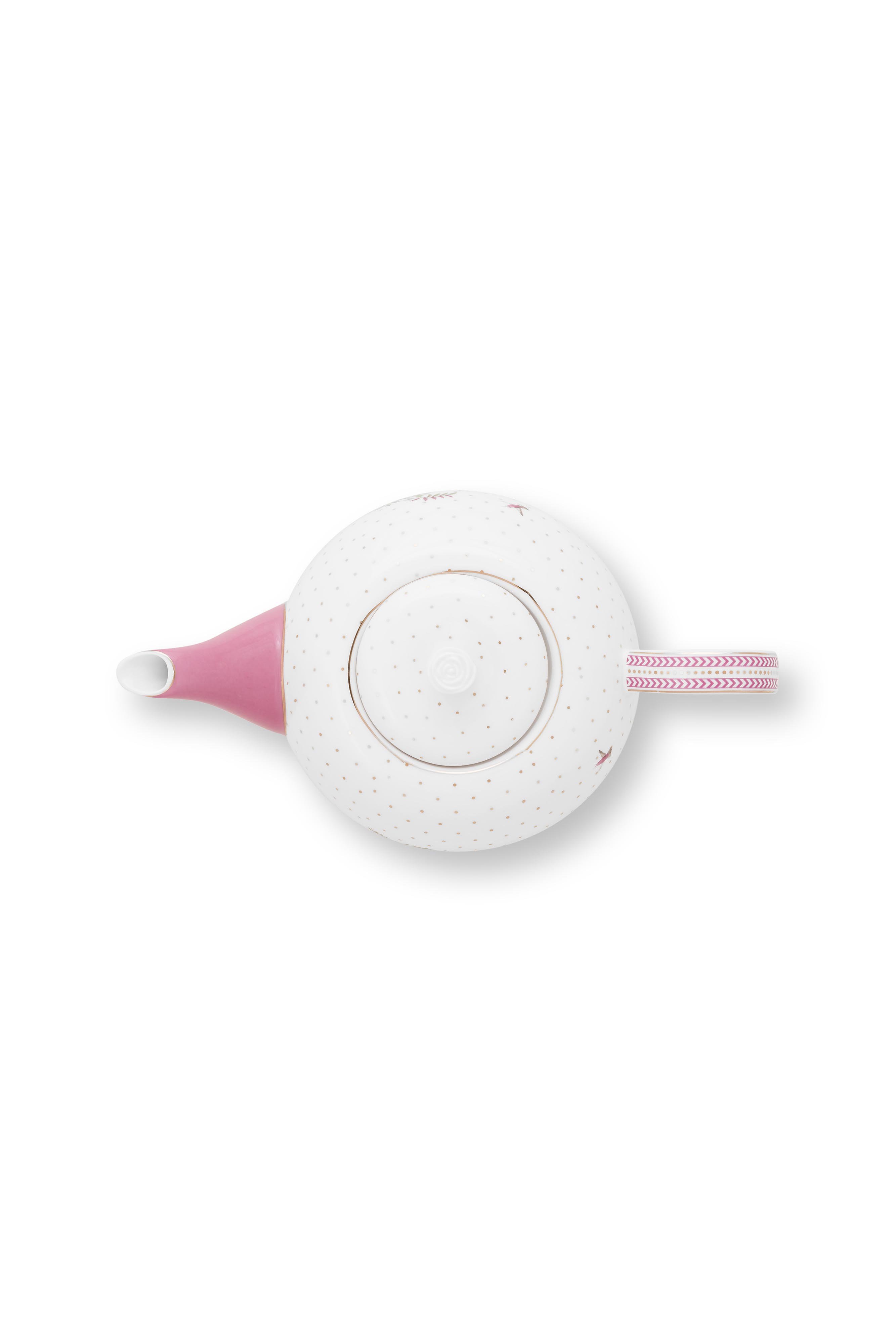 Чайник заварочный большой Jolie Dots Gold Pink ракурс 4