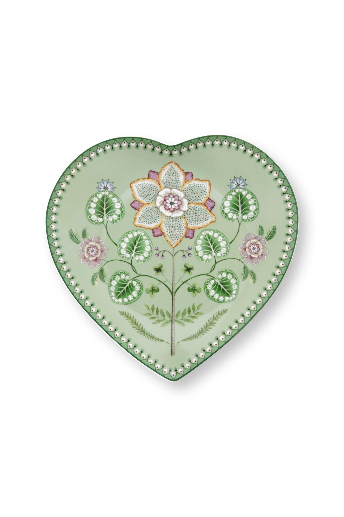 Набор тарелок в форме сердца (2 шт.) Lily&Lotus Light Green ракурс 4