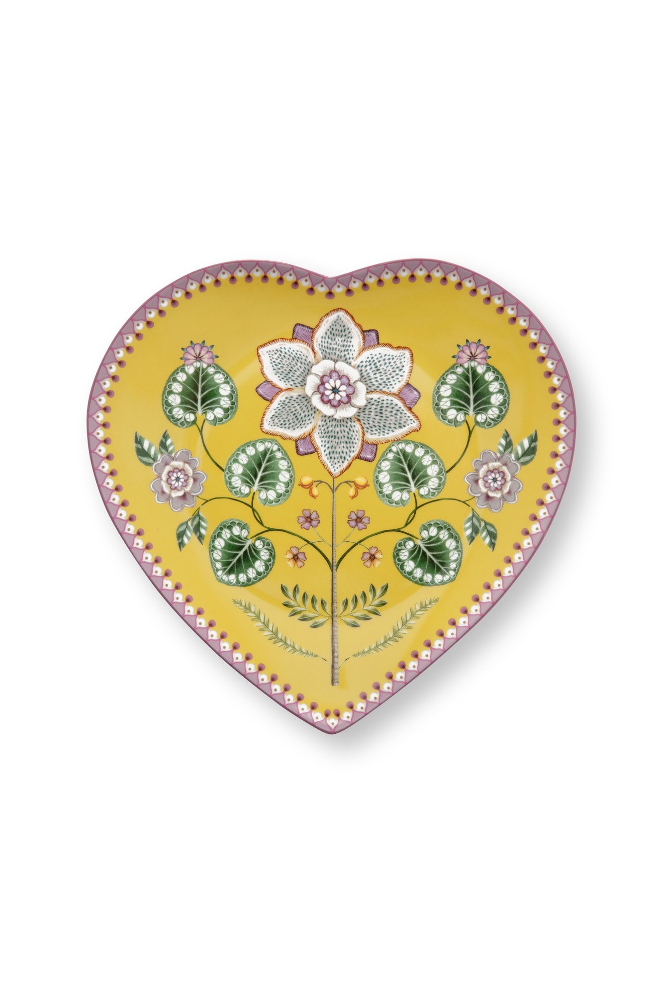 Набор тарелок в форме сердца (2 шт.) Lily&Lotus Yellow ракурс 4