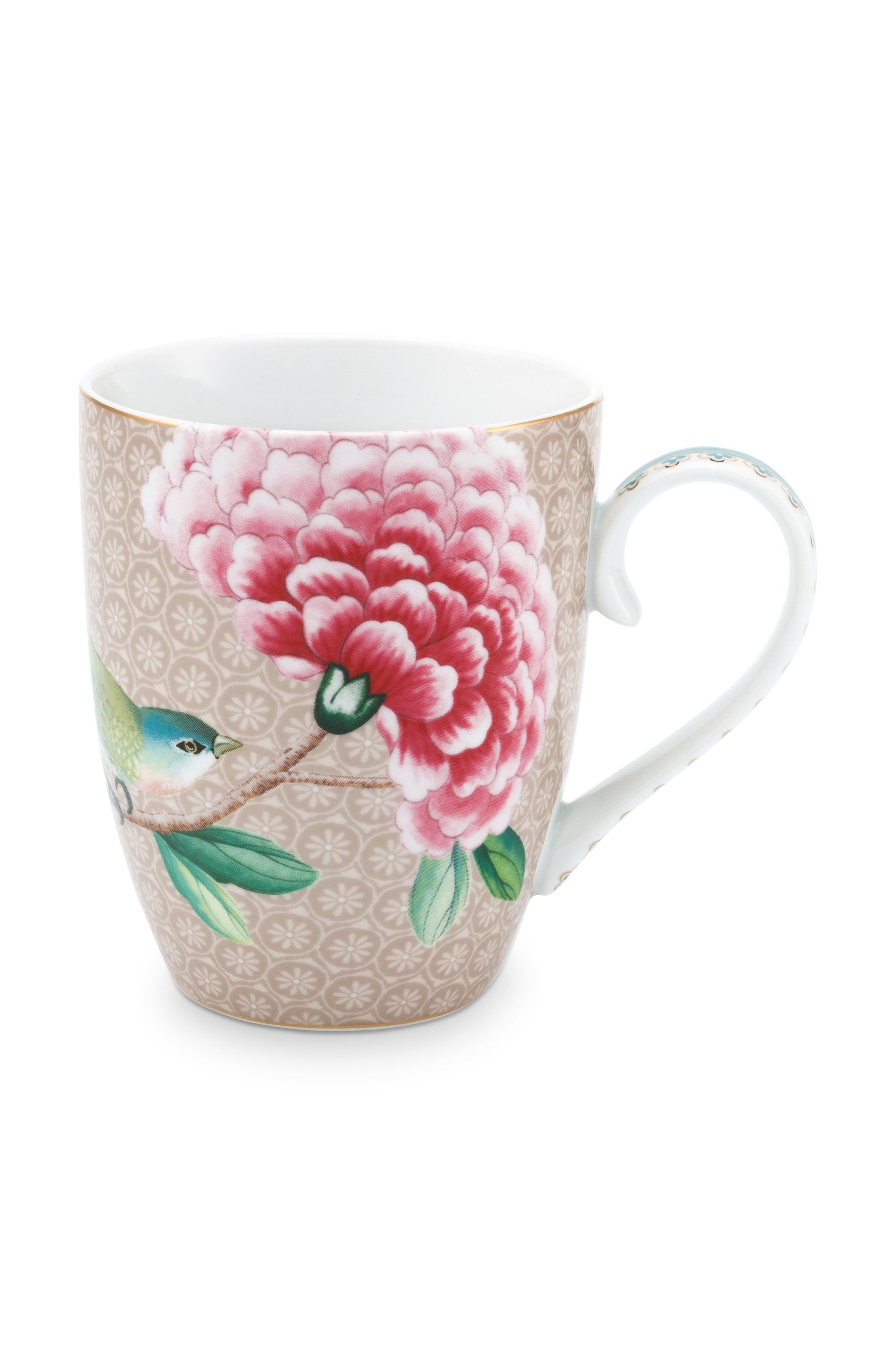 Набор кружек больших (2 шт.) Blushing Birds Khaki ракурс 3