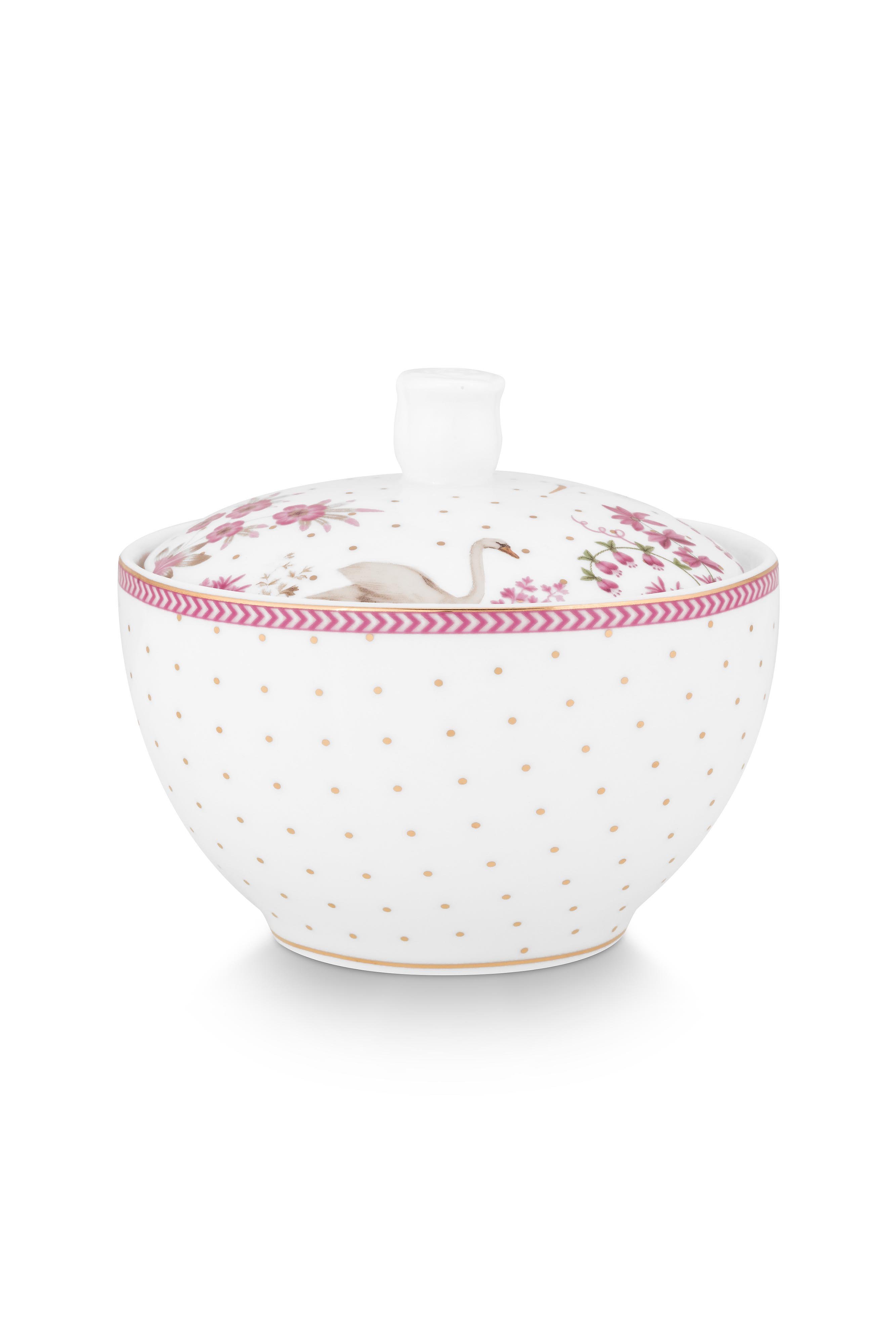 Сахарница Jolie Dots Gold Pink ракурс 2