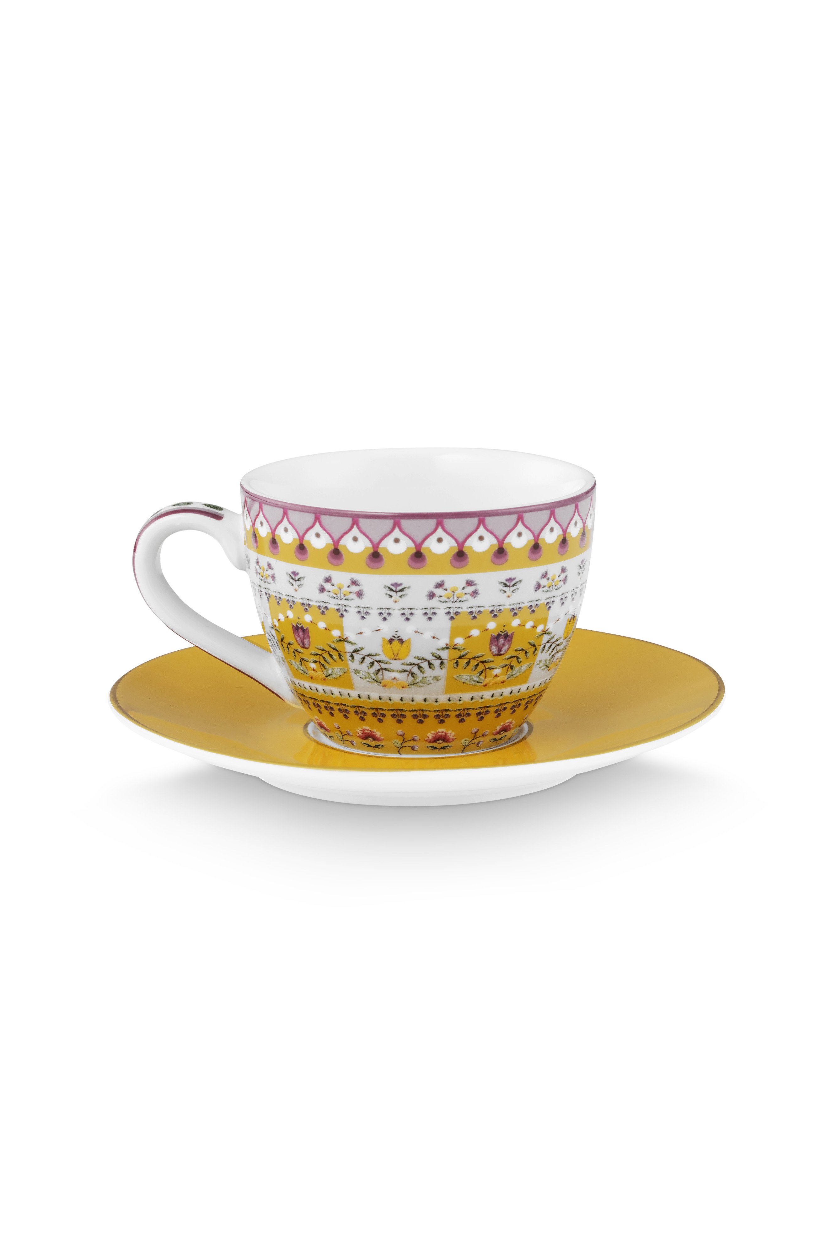 Набор чашек для эспрессо с блюдцами (4 пр.) Lily&Lotus Yellow ракурс 5