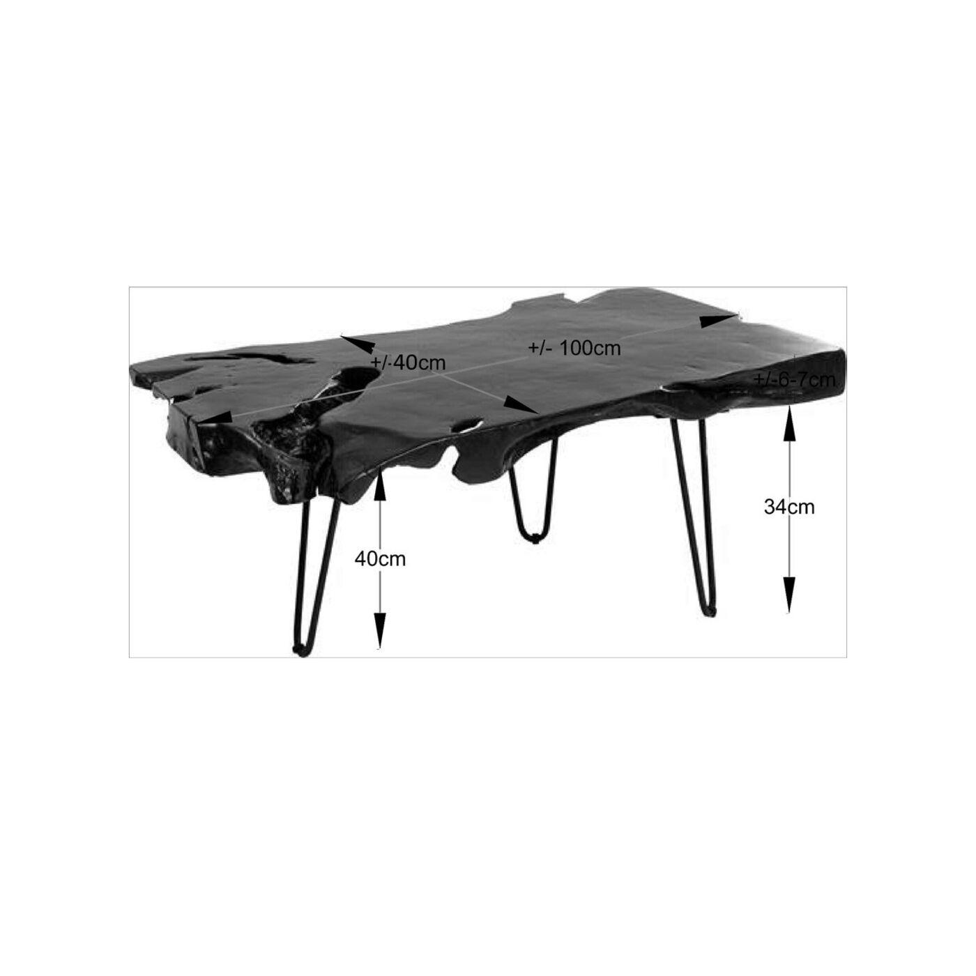 Стол кофейный Aspen Black ракурс 6