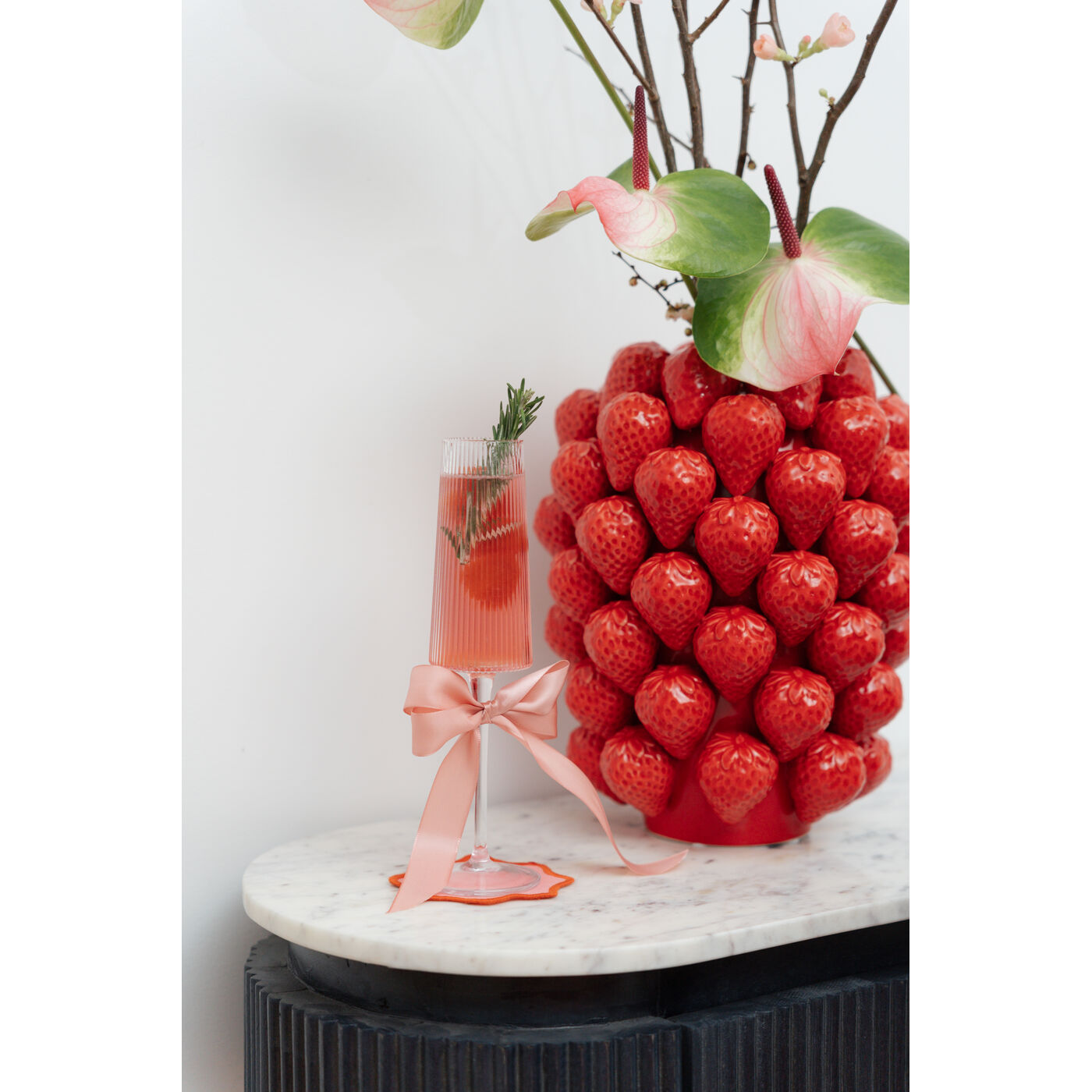 Ваза Strawberries Red ракурс 6
