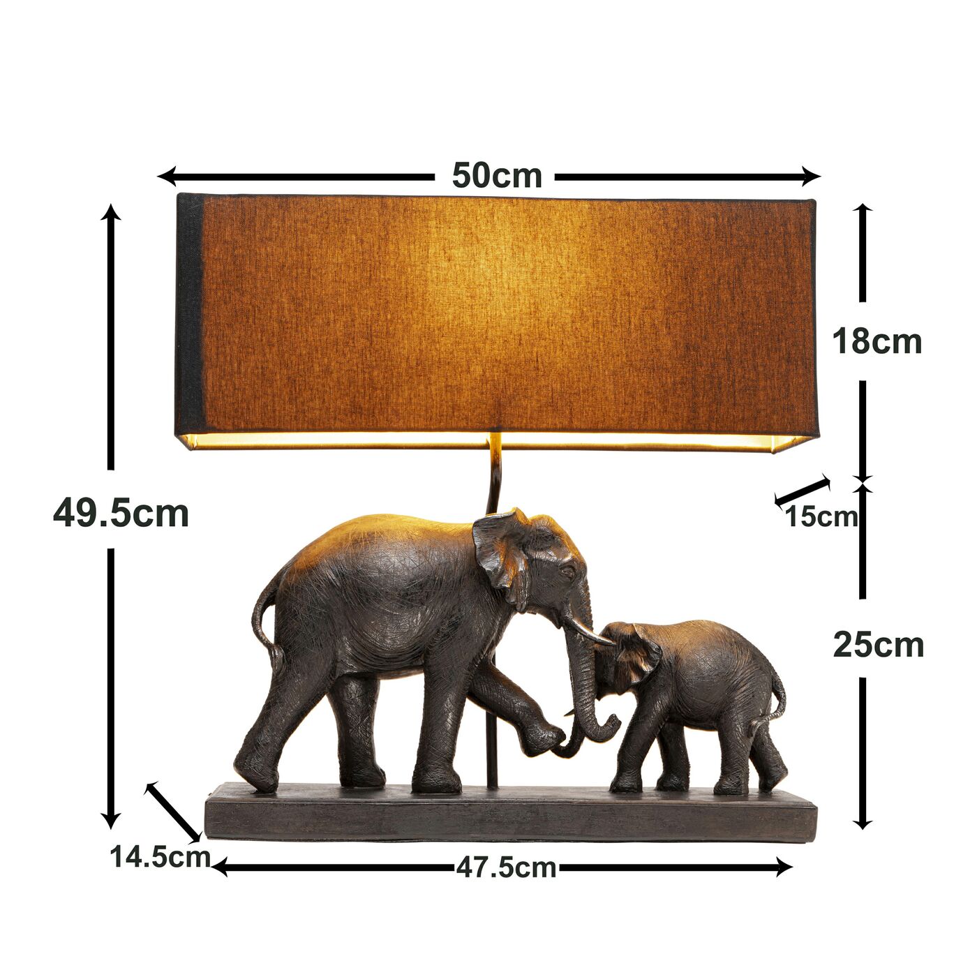 Светильник настольный Семья слонов Elephant Family ракурс 6