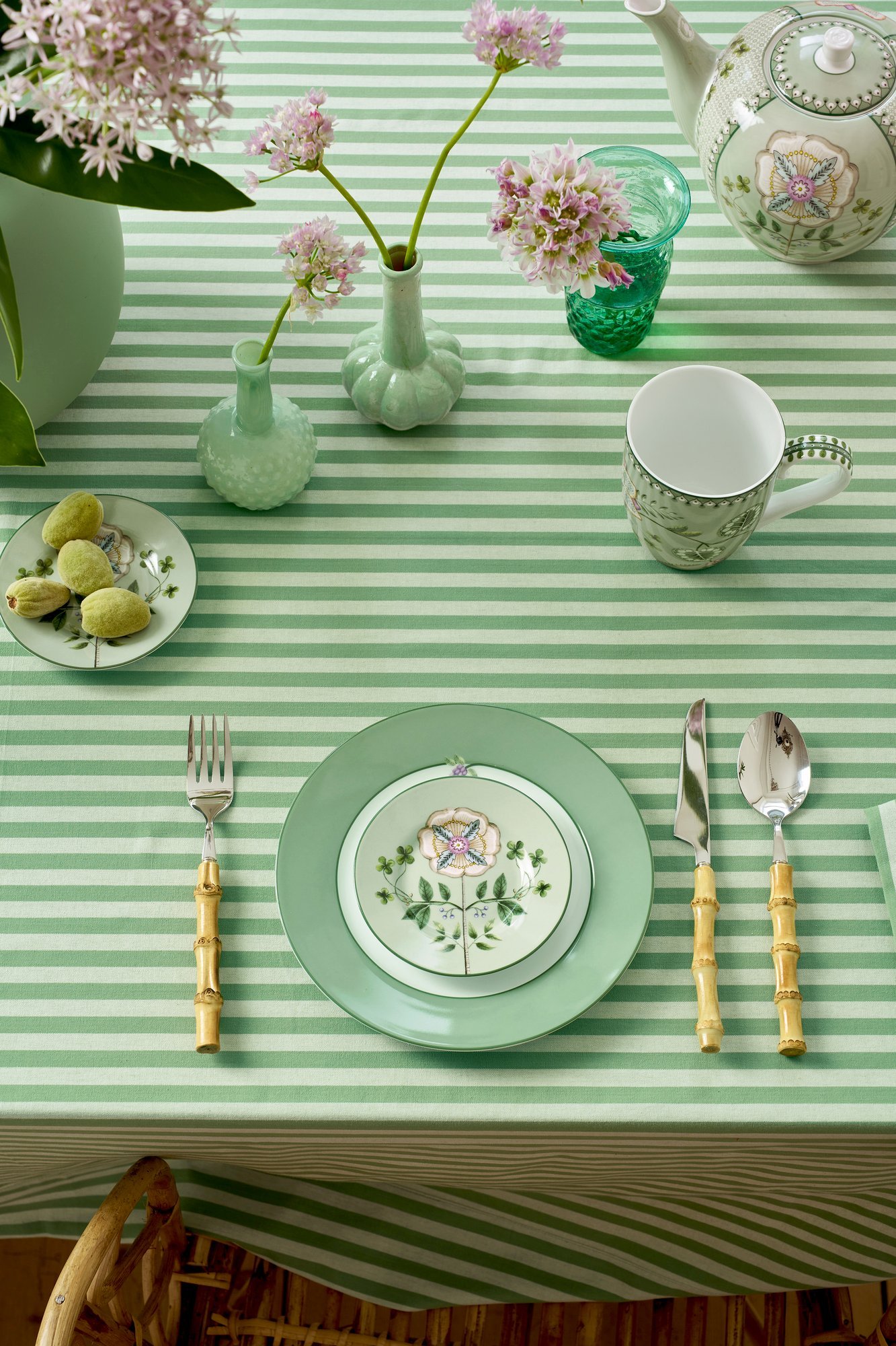 Набор блюдец (2 шт.) Lily&Lotus Light Green, Ø12 см