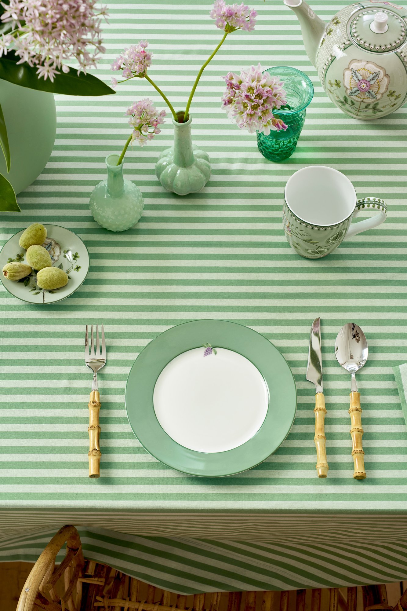 Набор тарелок (2 шт.) Lily&Lotus Uni Light Green, Ø21 см