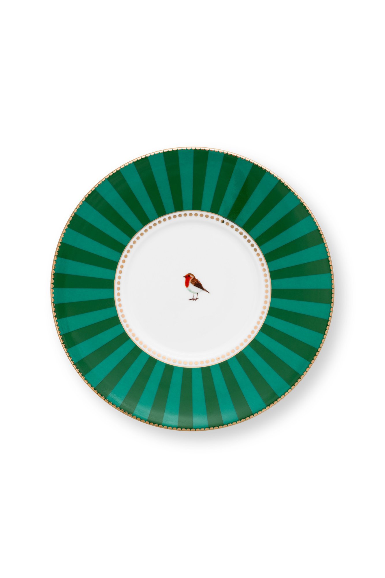 Набор чашек с блюдцами (4 пр.) Love Birds Medallion Emerald-Green ракурс 7