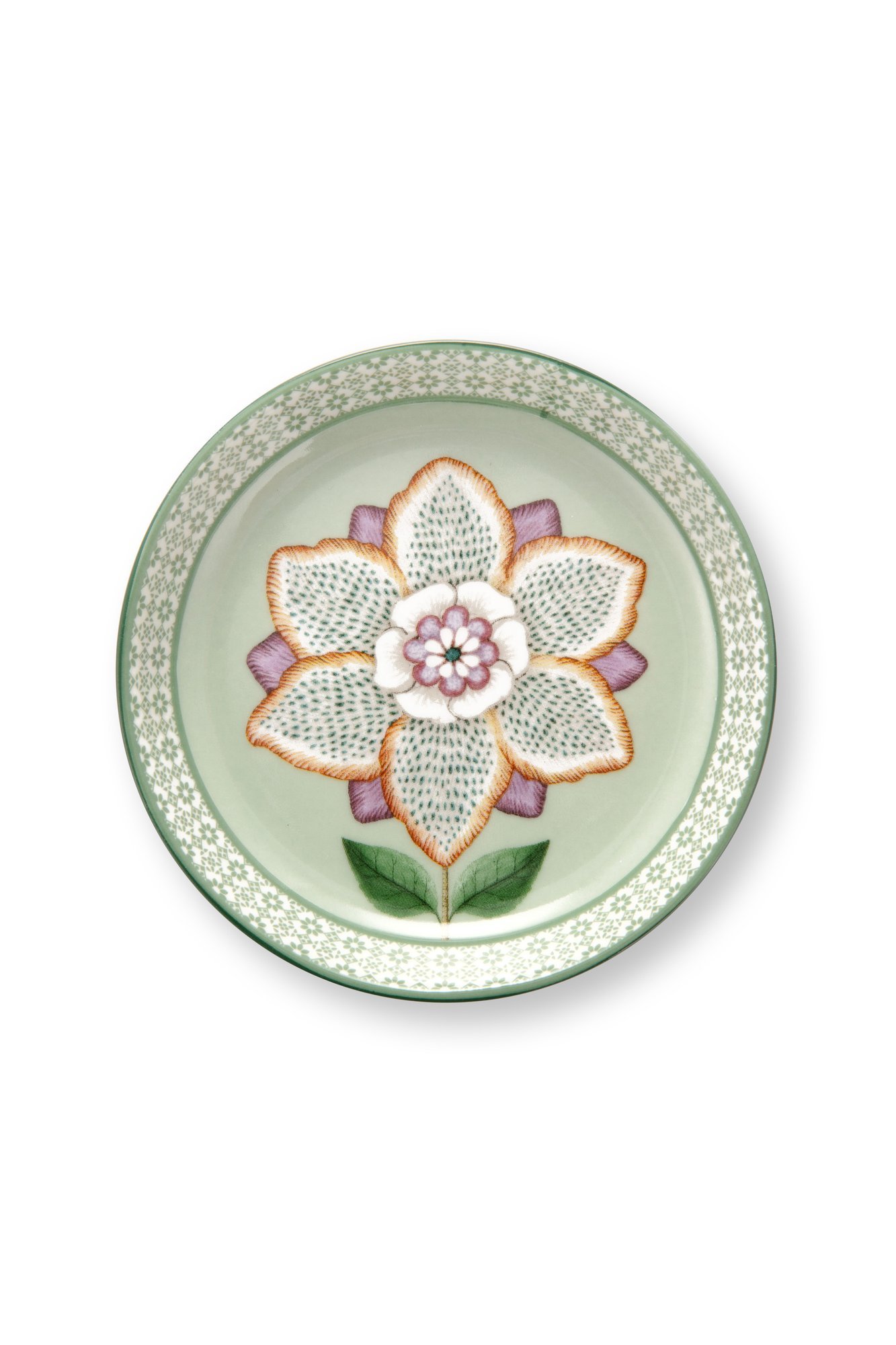 Набор предметов для чаепития Lily&Lotus Light Green (кружка 365 мл, блюдце для чайных пакетиков, ситечко для чая) ракурс 9