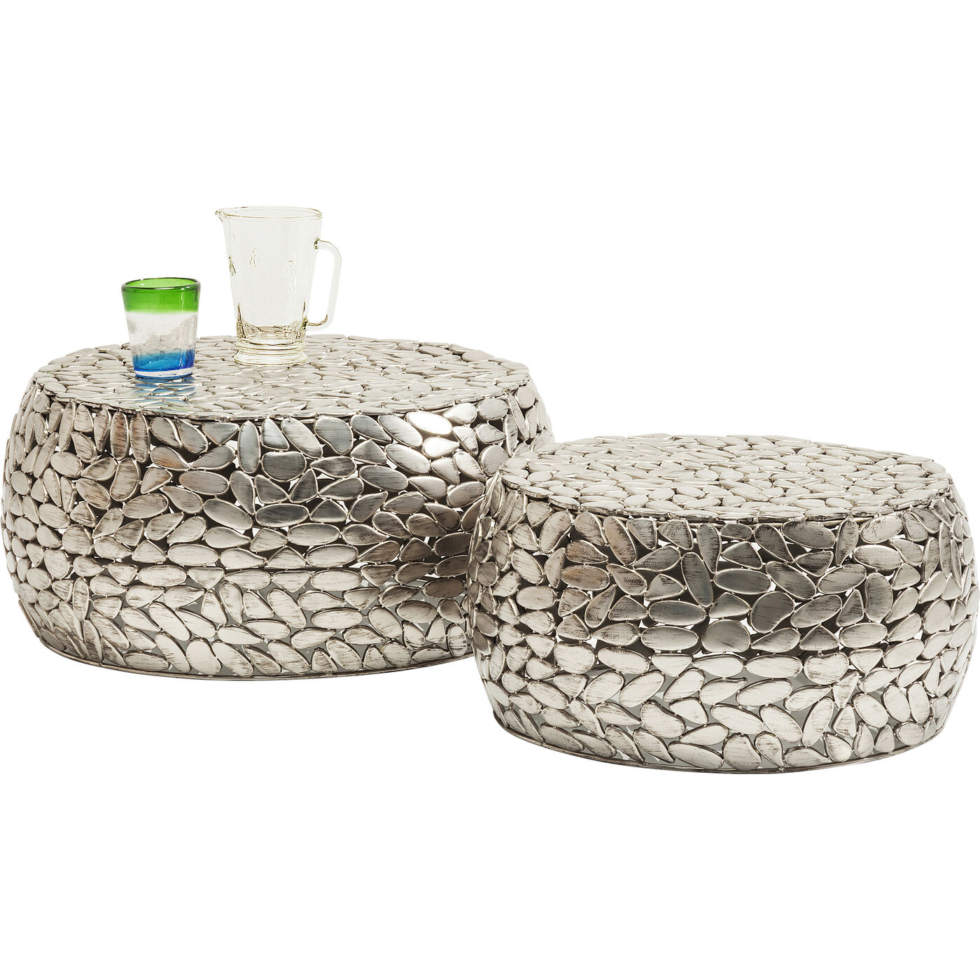 Стол кофейный Pebbles Deluxe Silver (2 шт.) ракурс 7
