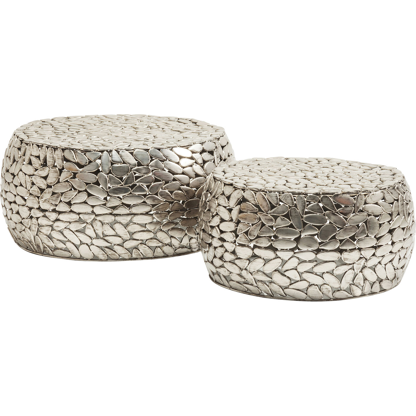Стол кофейный Pebbles Deluxe Silver (2 шт.) ракурс 5