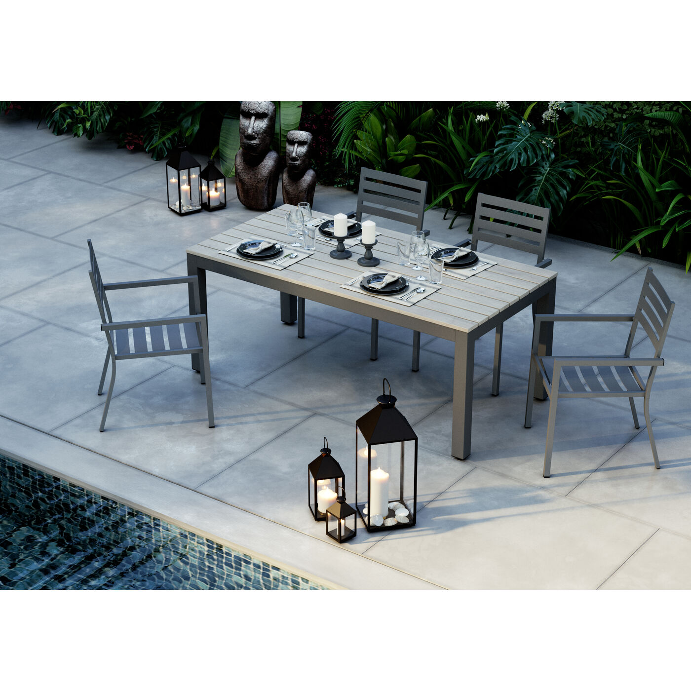 Фонарь Giardino Black Gold (4 шт.) ракурс 8