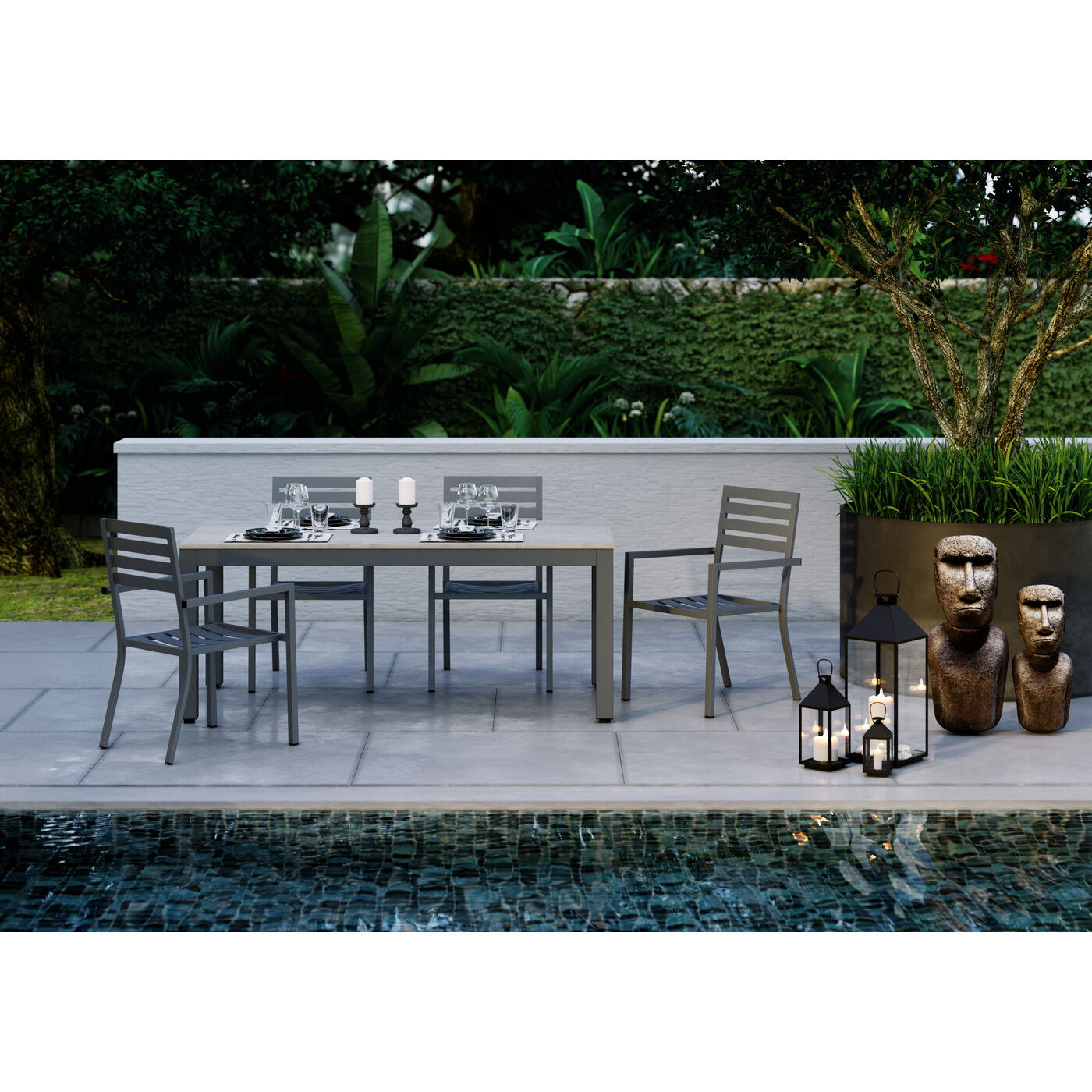 Фонарь Giardino Black Gold (4 шт.) ракурс 10