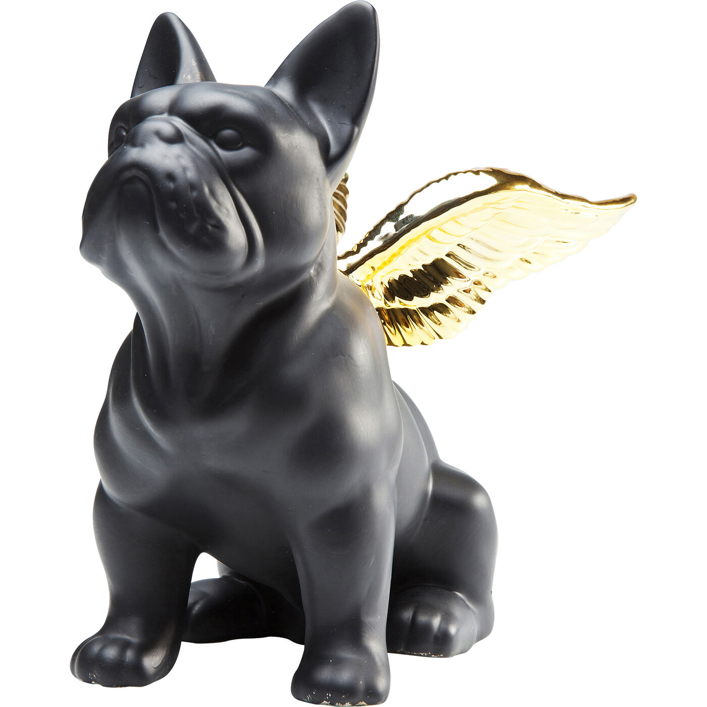 Фигура декоративная Sitting Angel Dog Gold-Black ракурс 3