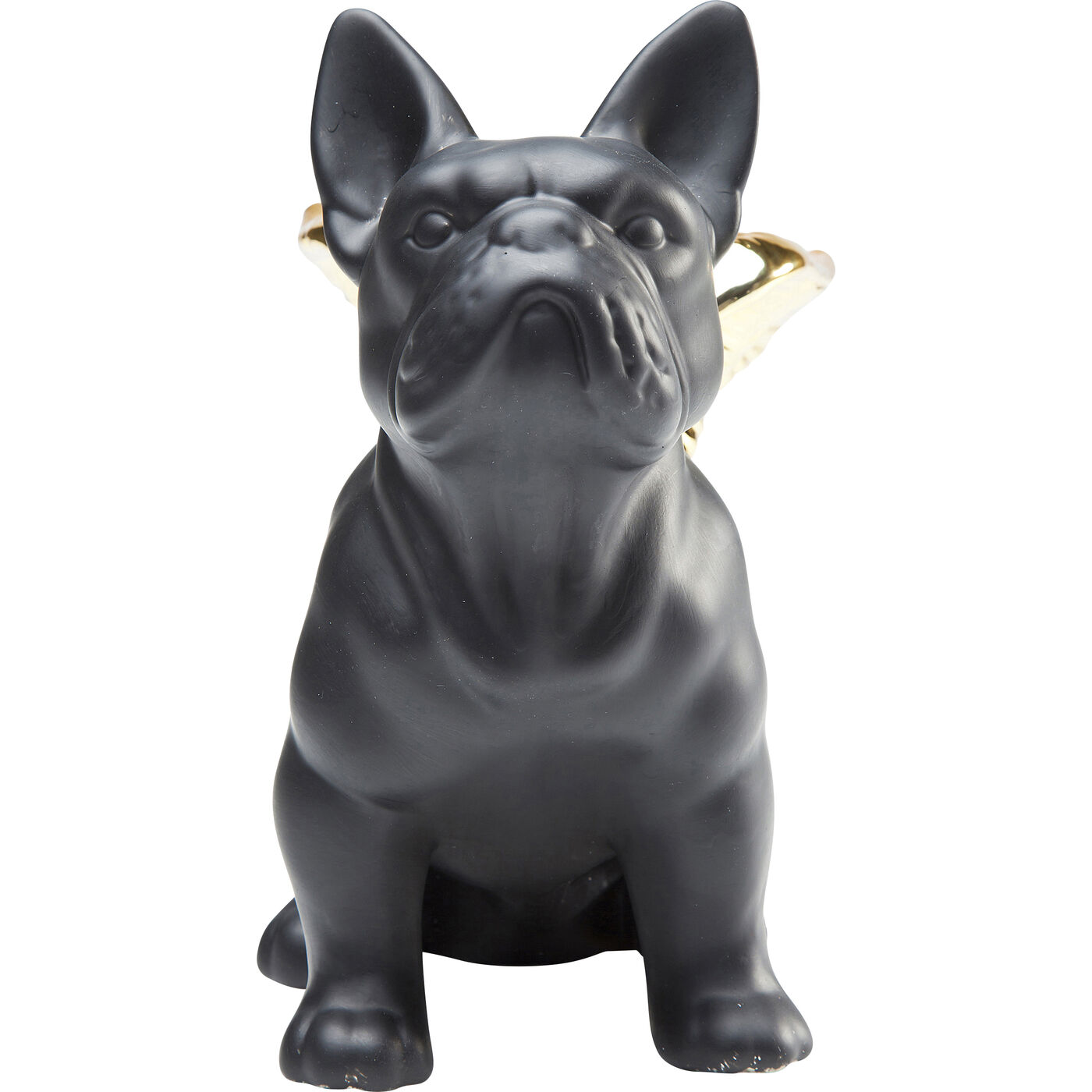Фигура декоративная Sitting Angel Dog Gold-Black ракурс 5