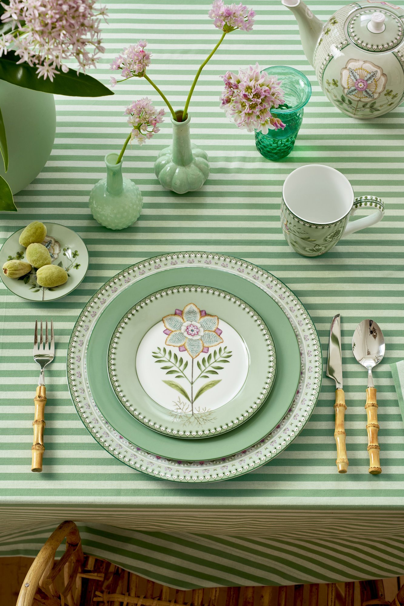 Набор тарелок (2 шт.) Lily&Lotus Light Green, Ø21 см