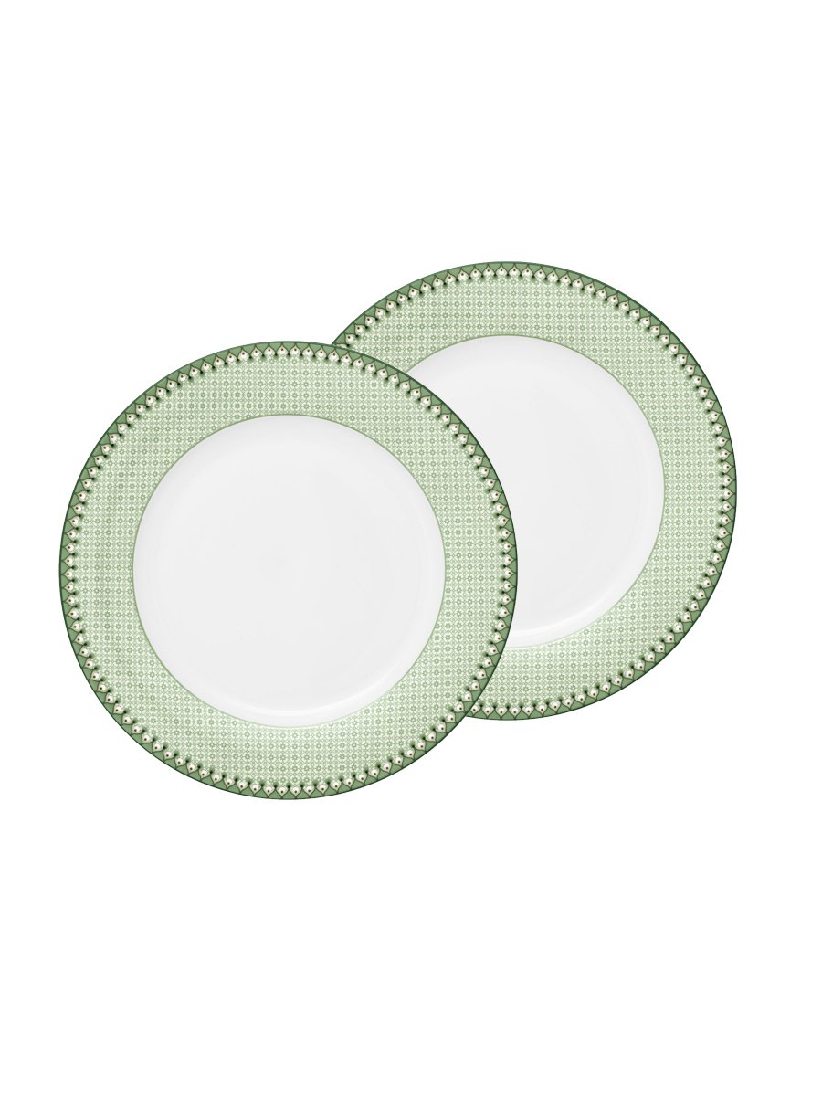 Набор тарелок (2 шт.) Lily&Lotus Tiles Light Green ракурс 2