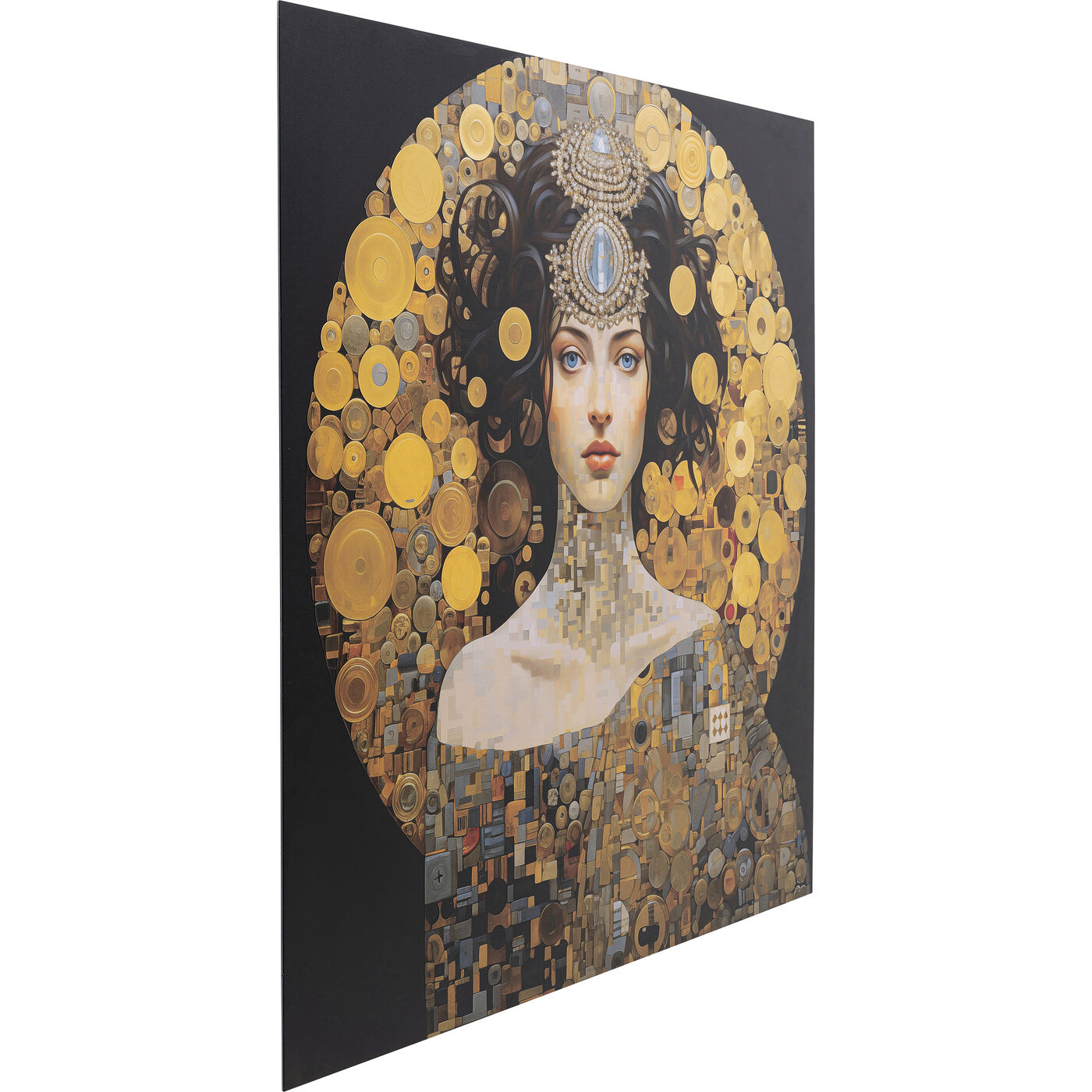 Картина стеклянная Art Nouveau Lady 3D ракурс 5