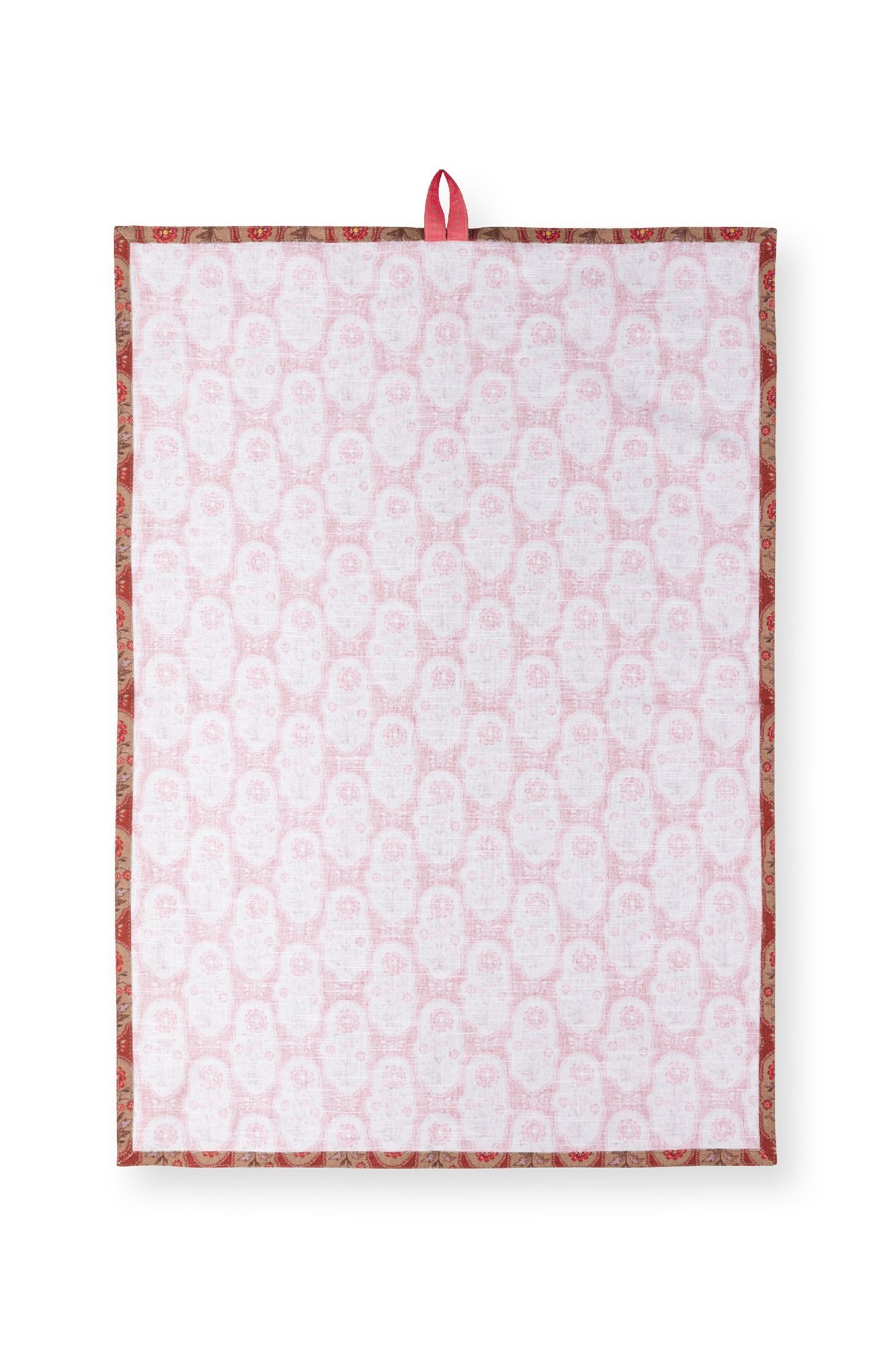 Набор полотенец кухонных (2 шт.) Blooming Tales Bustani-Pashmina Dark Red ракурс 6