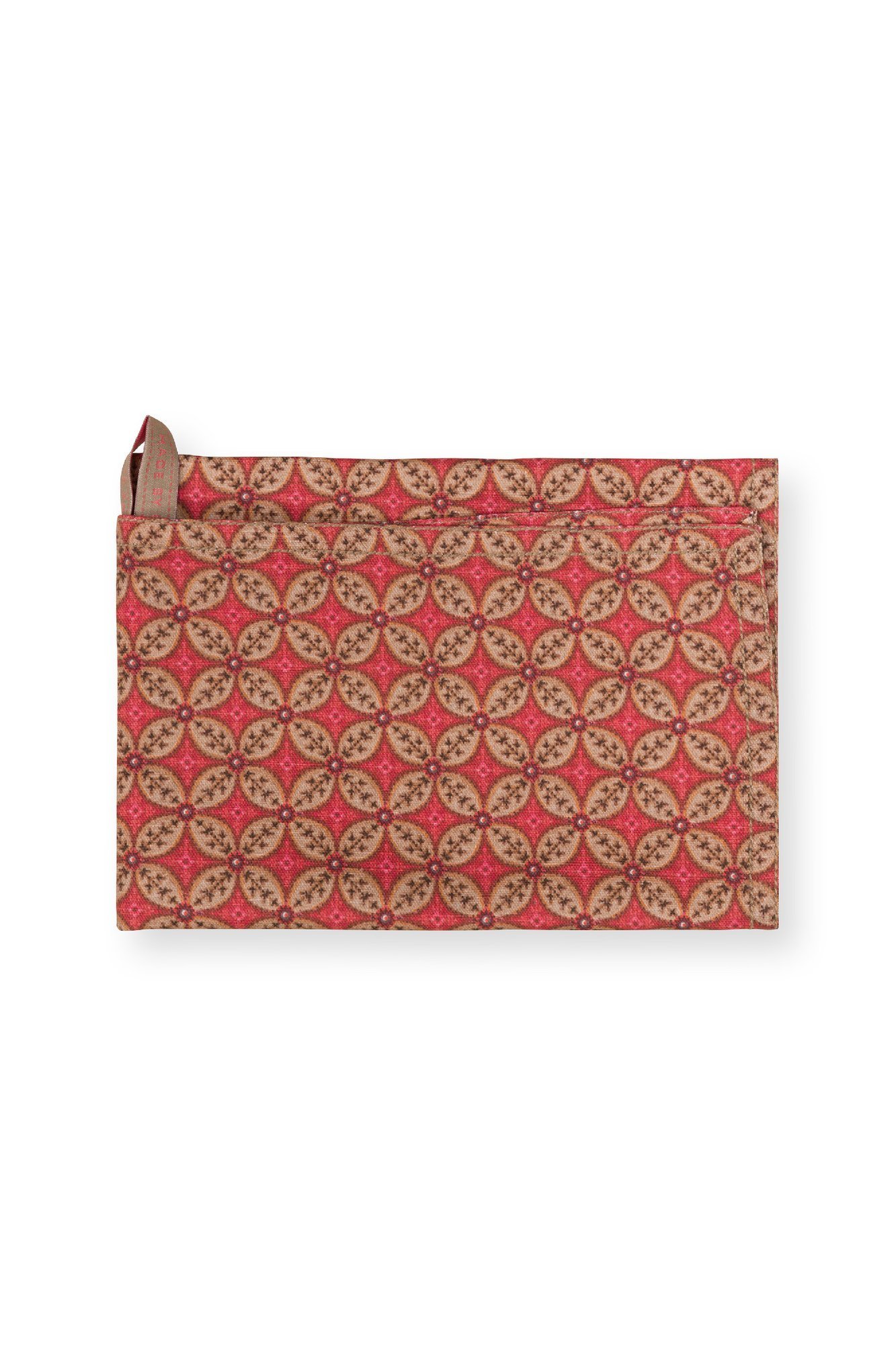 Набор полотенец кухонных (2 шт.) Blooming Tales Bustani-Pashmina Dark Red ракурс 4