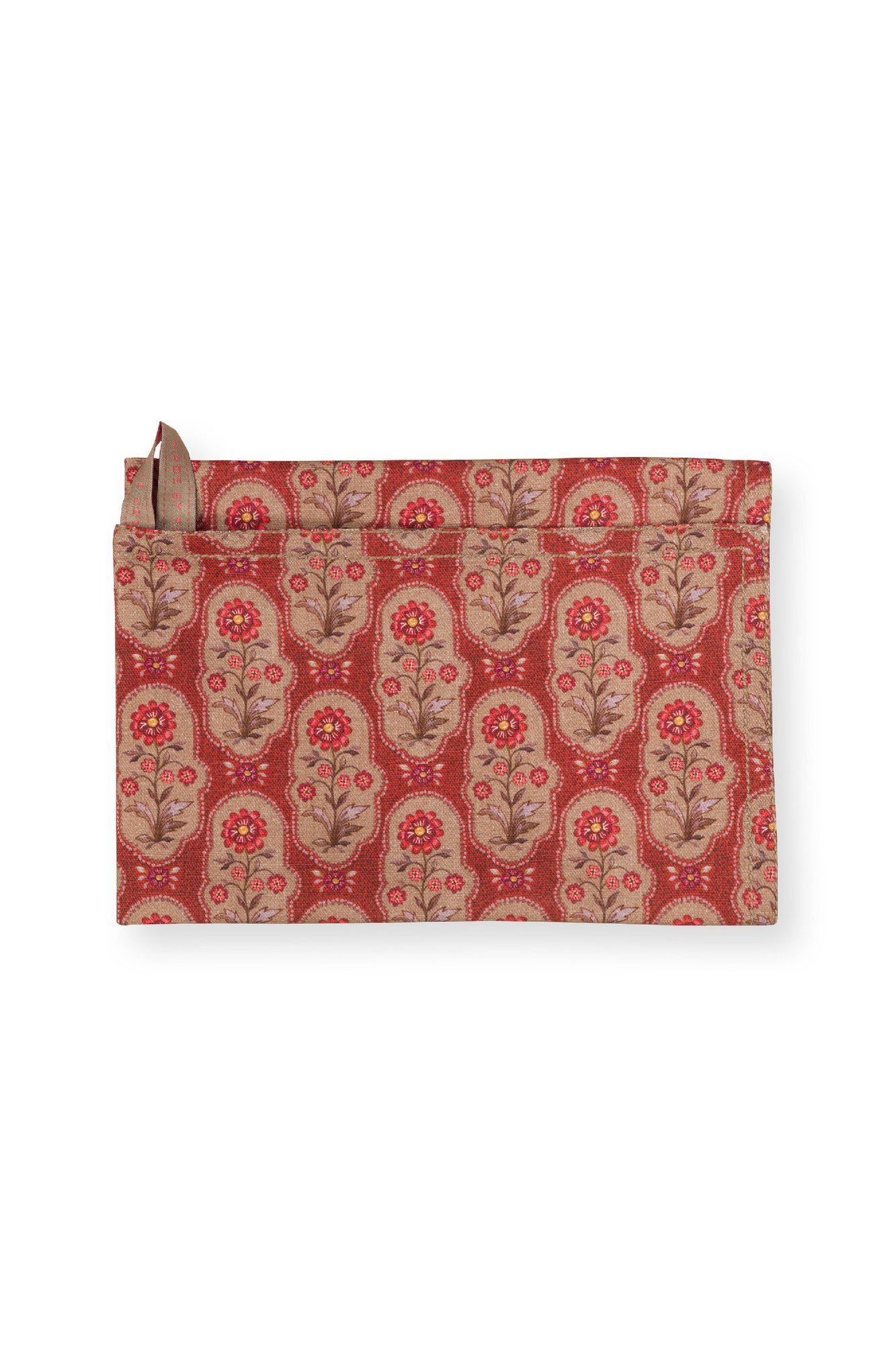 Набор полотенец кухонных (2 шт.) Blooming Tales Bustani-Pashmina Dark Red ракурс 7