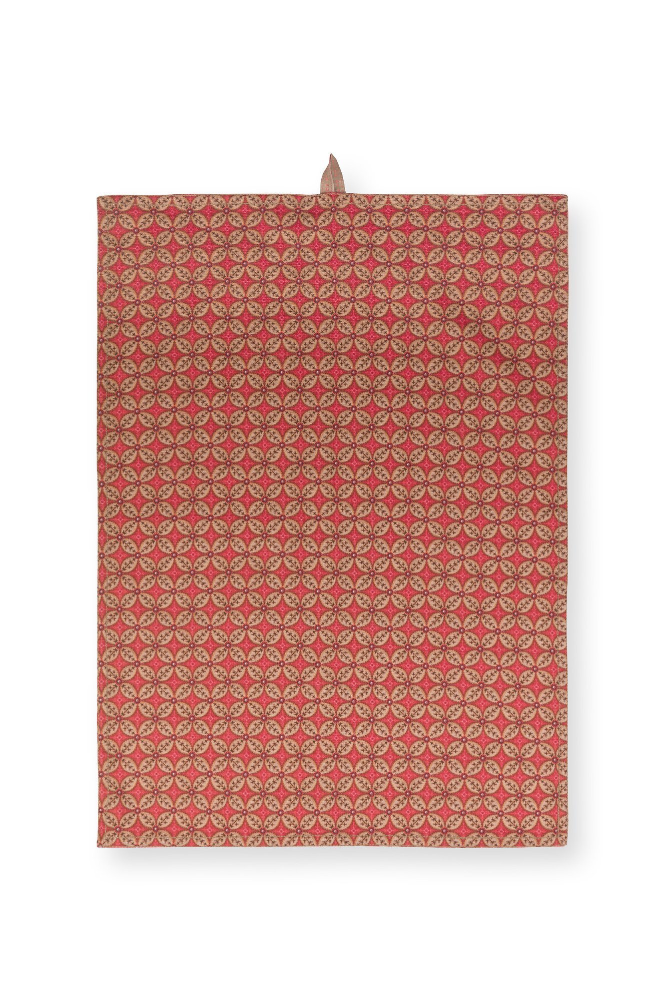 Набор полотенец кухонных (2 шт.) Blooming Tales Bustani-Pashmina Dark Red ракурс 2