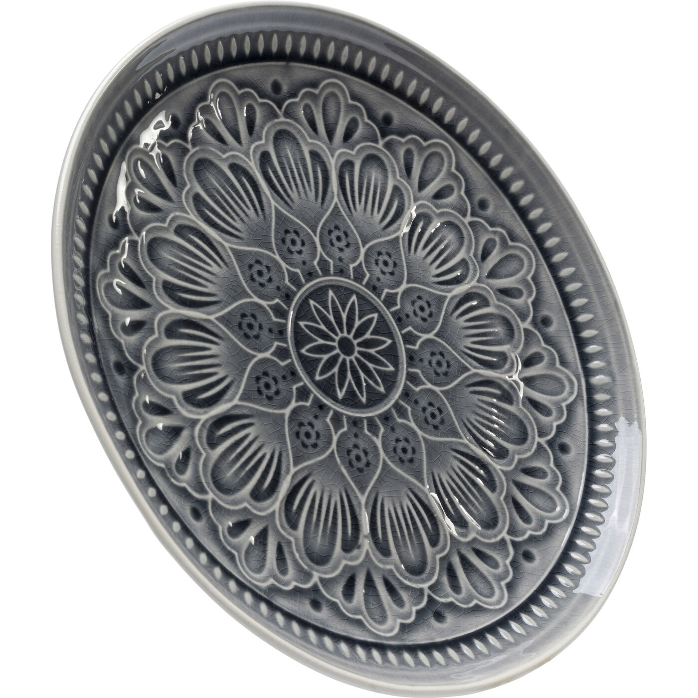 Тарелка Sicilia Mandala Grey ракурс 4