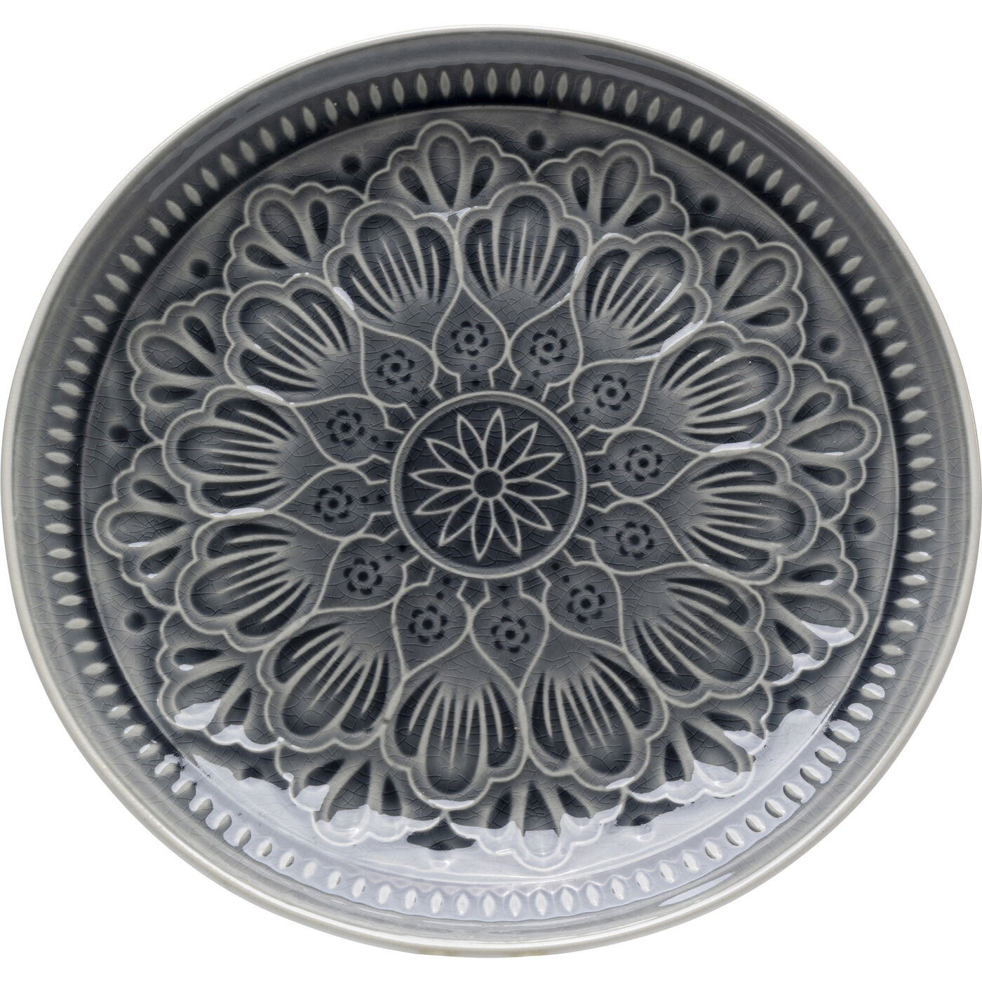 Тарелка Sicilia Mandala Grey ракурс 1