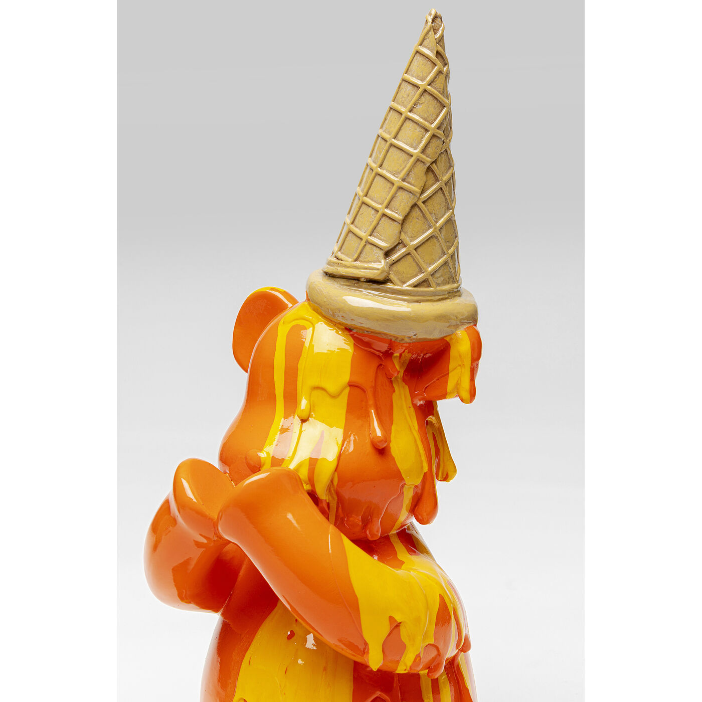 Фигура декоративная Sitting Gelato Bear Orange, 37 см