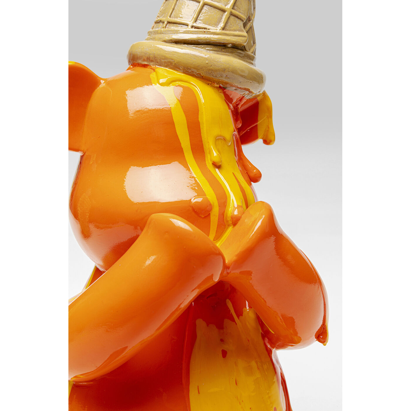 Фигура декоративная Sitting Gelato Bear Orange ракурс 3