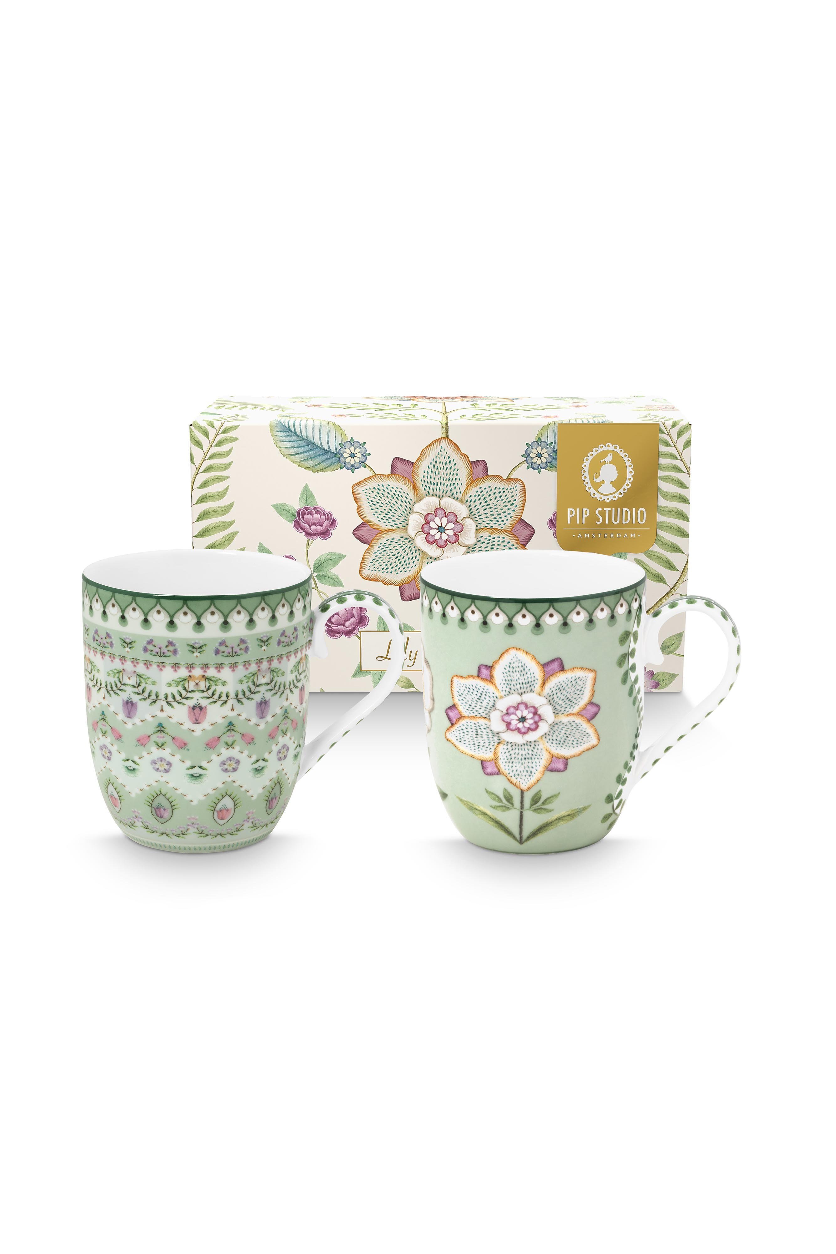 Набор кружек маленьких (2 шт.) Lily&Lotus Light Green ракурс 2