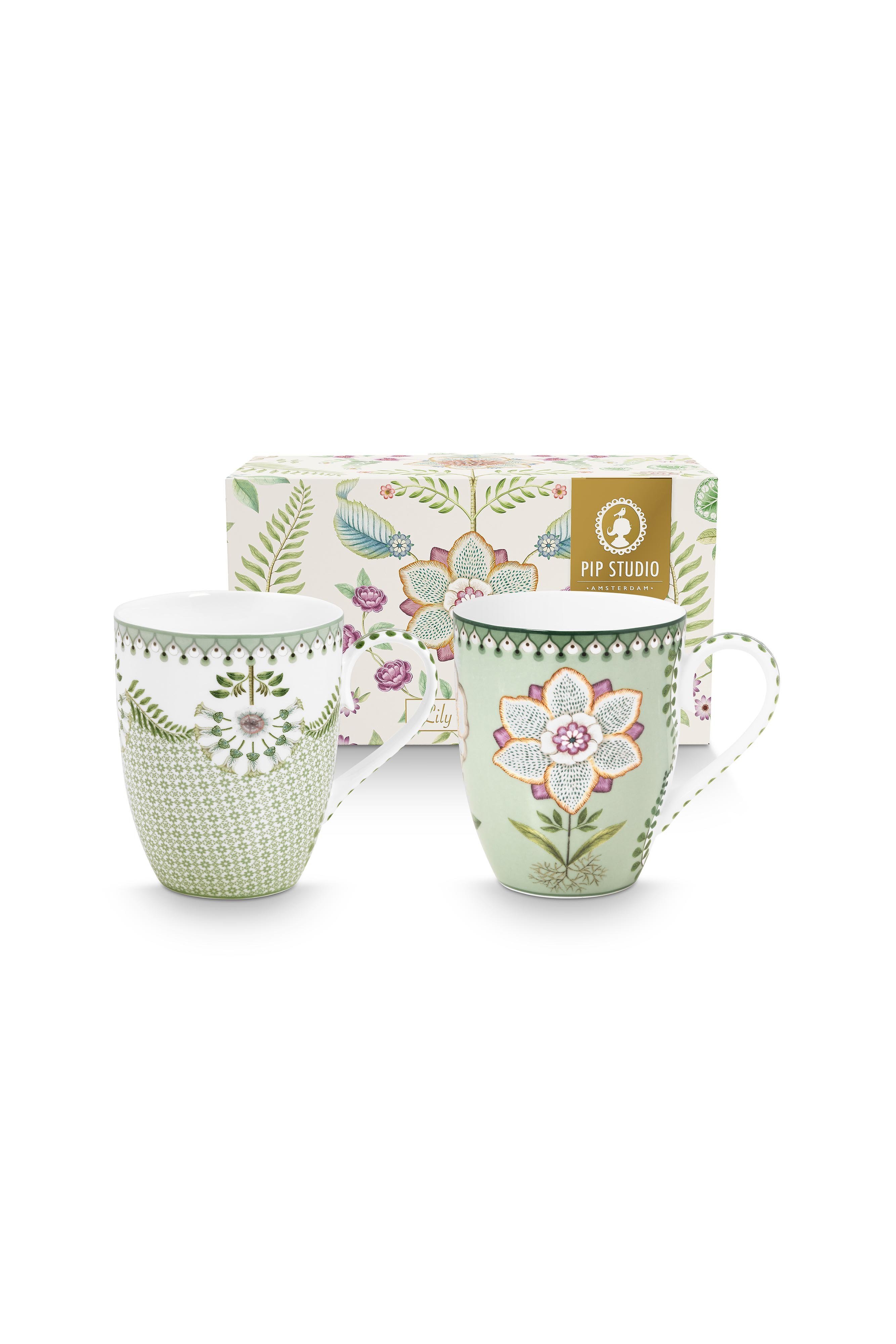 Набор кружек больших (2 шт.) Lily&Lotus Light Green ракурс 2
