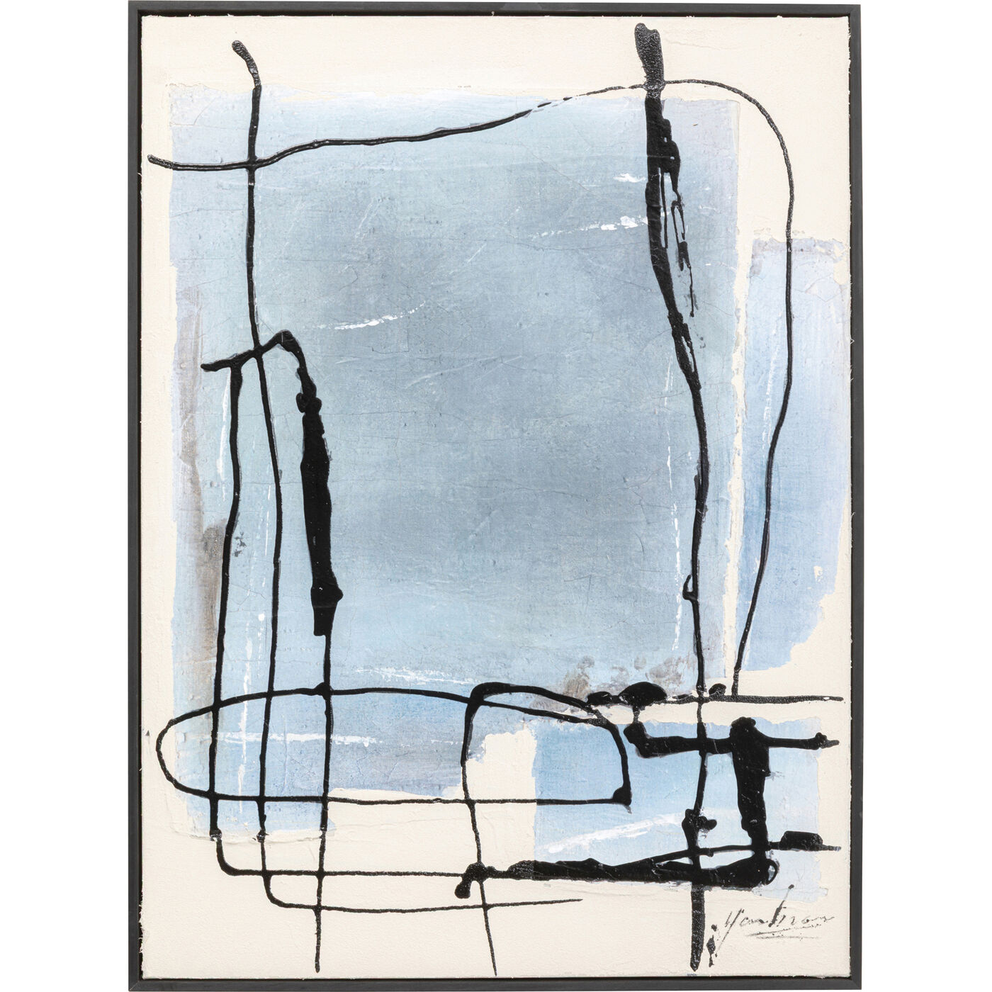Картина в раме Dust Blue, 55x75 см