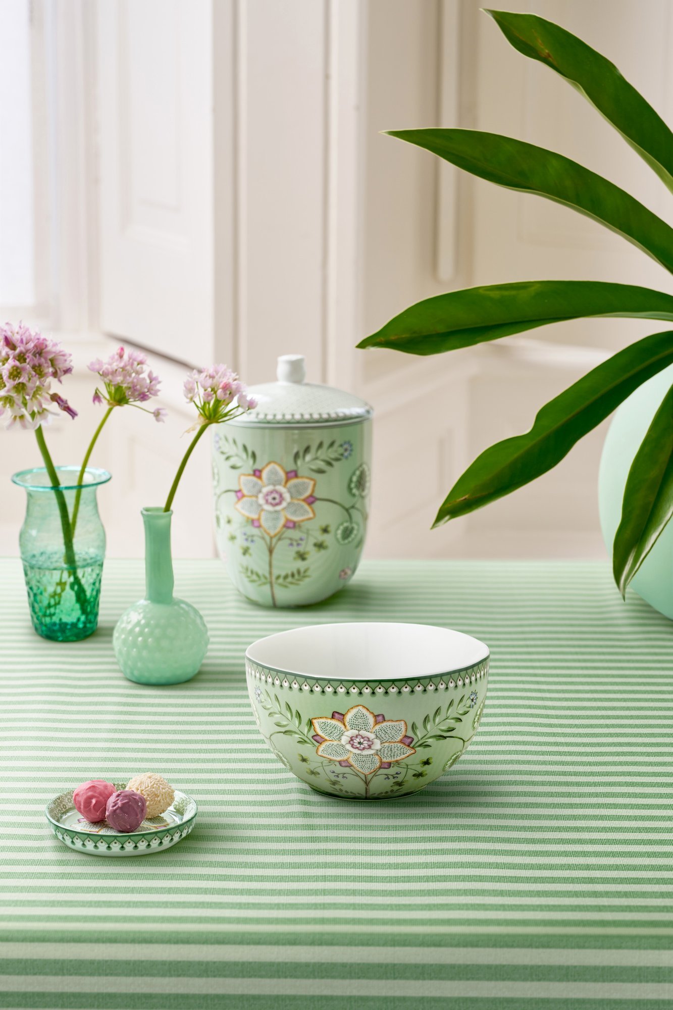 Набор пиал (2 шт.) Lily&Lotus Light Green, Ø18 см