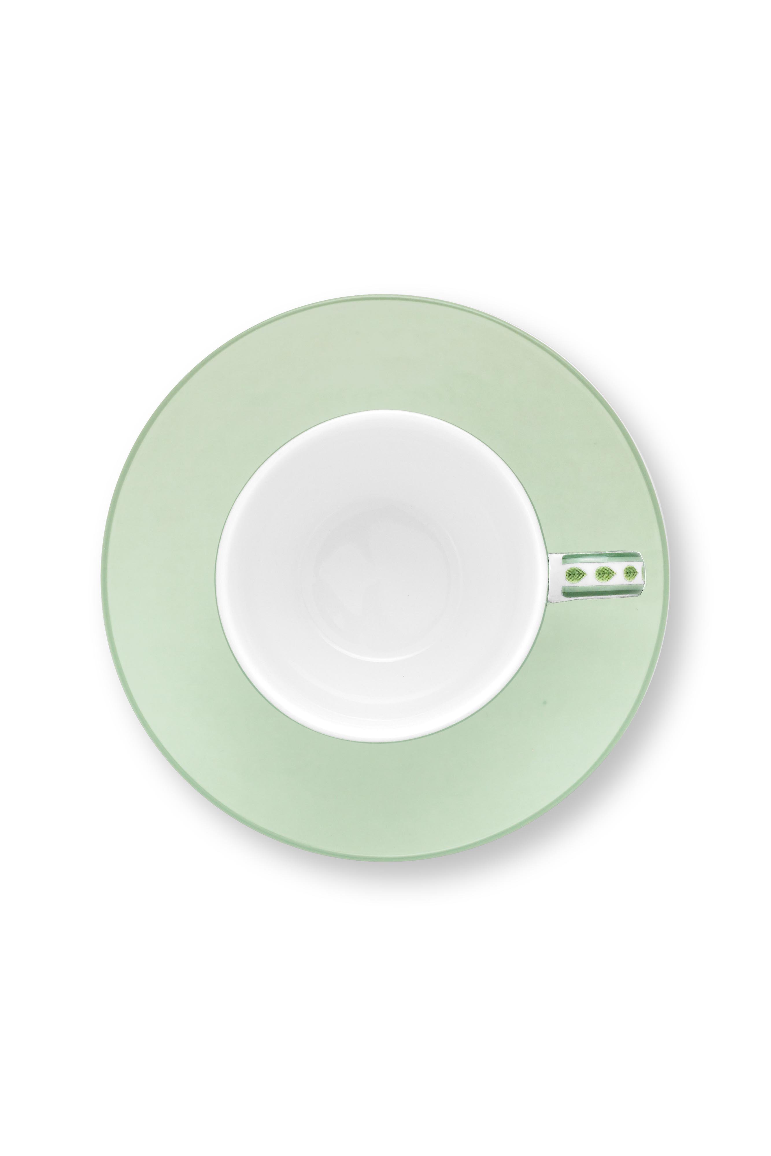 Набор чашек для эспрессо с блюдцами (4 пр.) Lily&Lotus Light Green ракурс 5