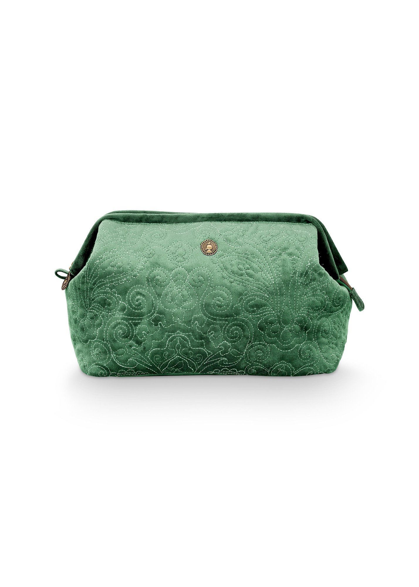 Косметичка XL Velvet Quilted Days Green ракурс 2