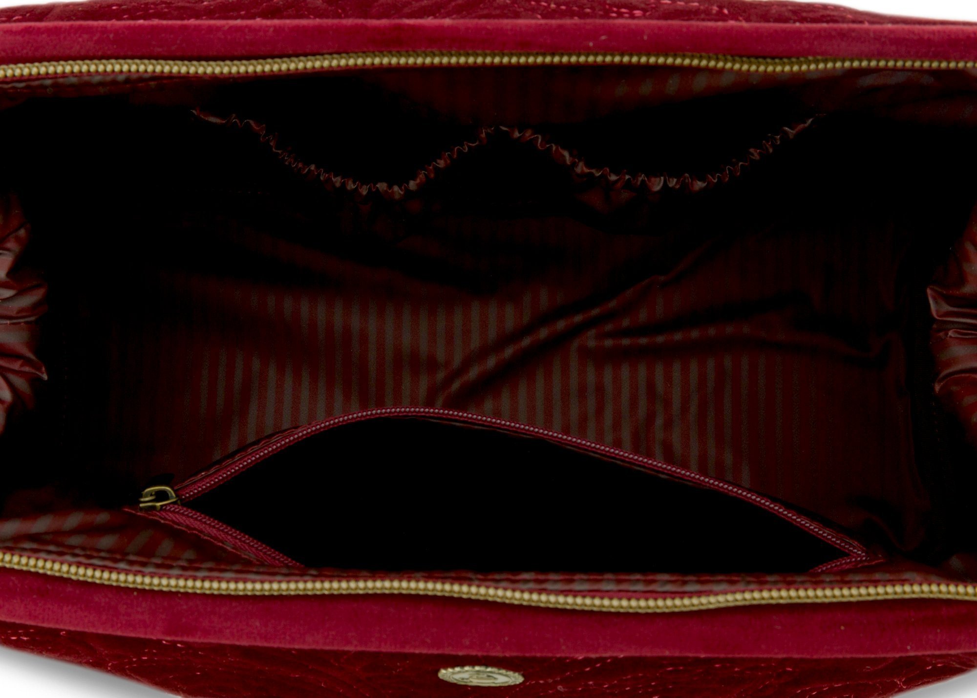 Косметичка XL Velvet Quilted Days Red, 30х20,7х13,8 см