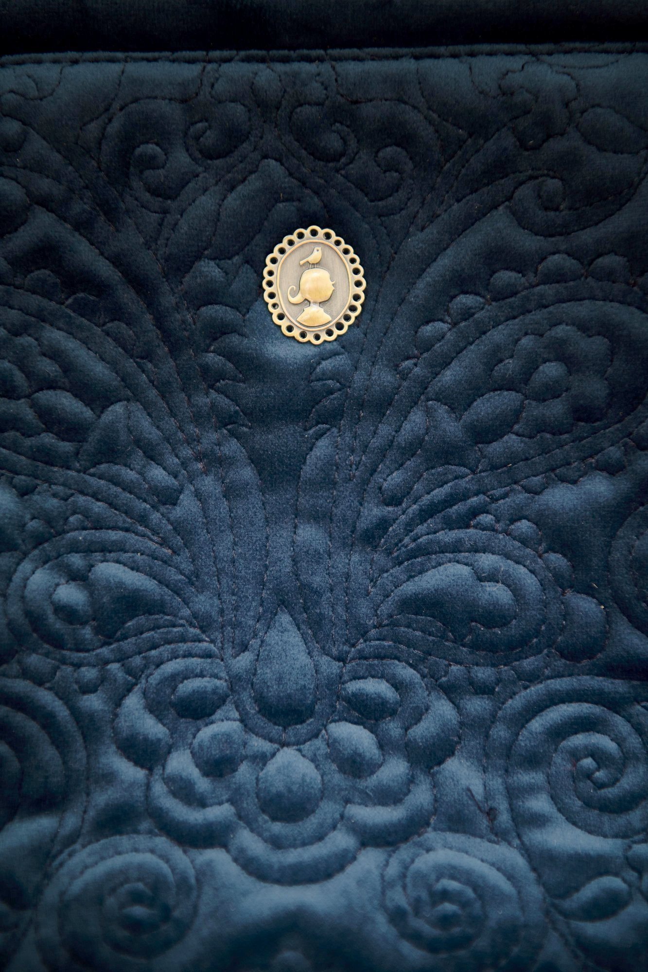 Косметичка XL Velvet Quilted Days Blue ракурс 5