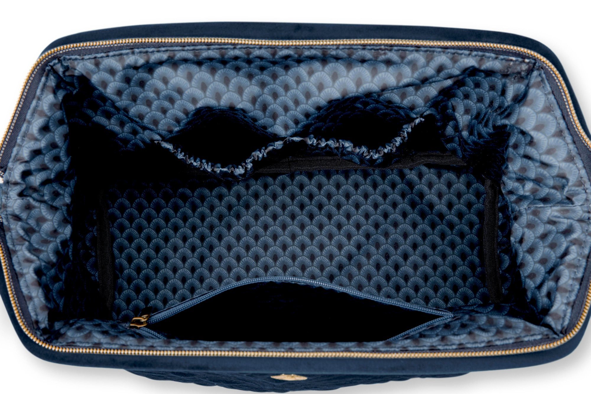 Косметичка XL Velvet Quilted Days Blue, 30х20,7х13,8 см