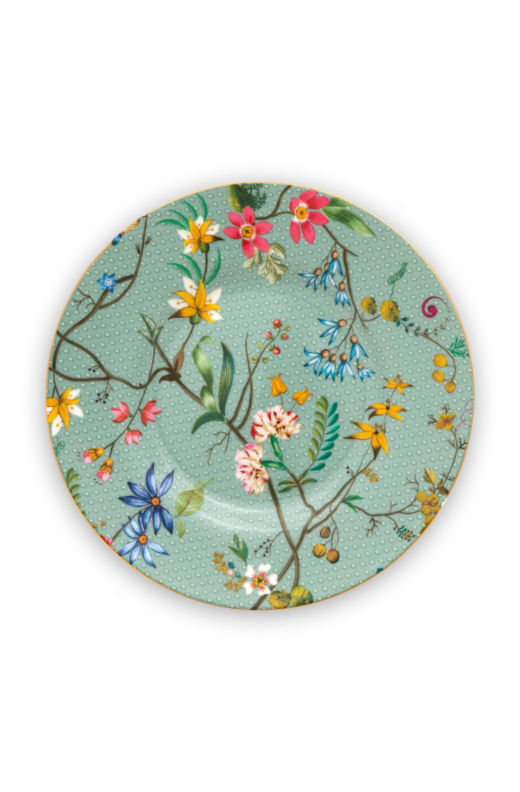 Набор блюдец (2 шт. по Ø12 см) Jolie Flowers Blue ракурс 3