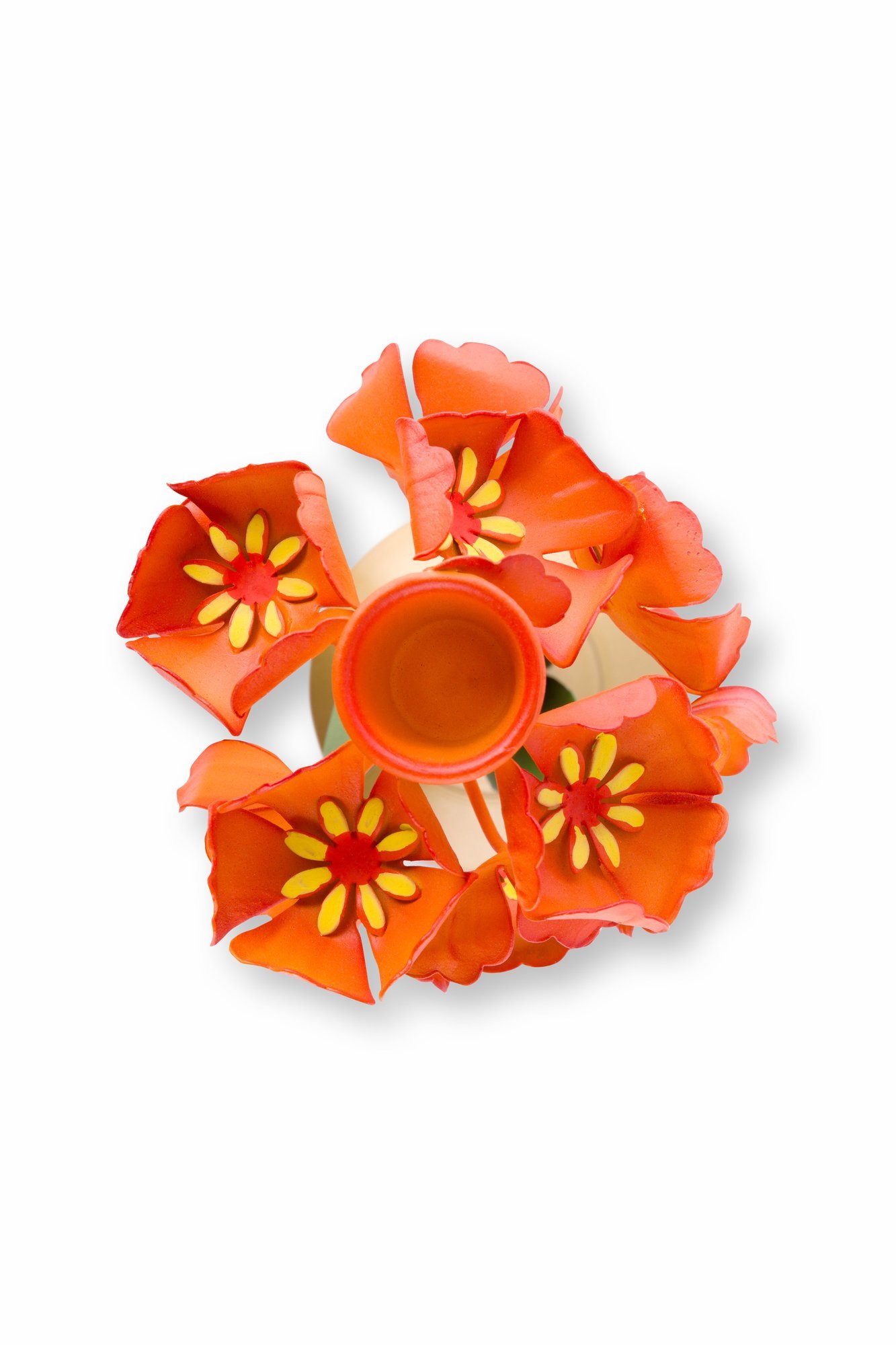 Подсвечник Metal Flower Orange ракурс 4