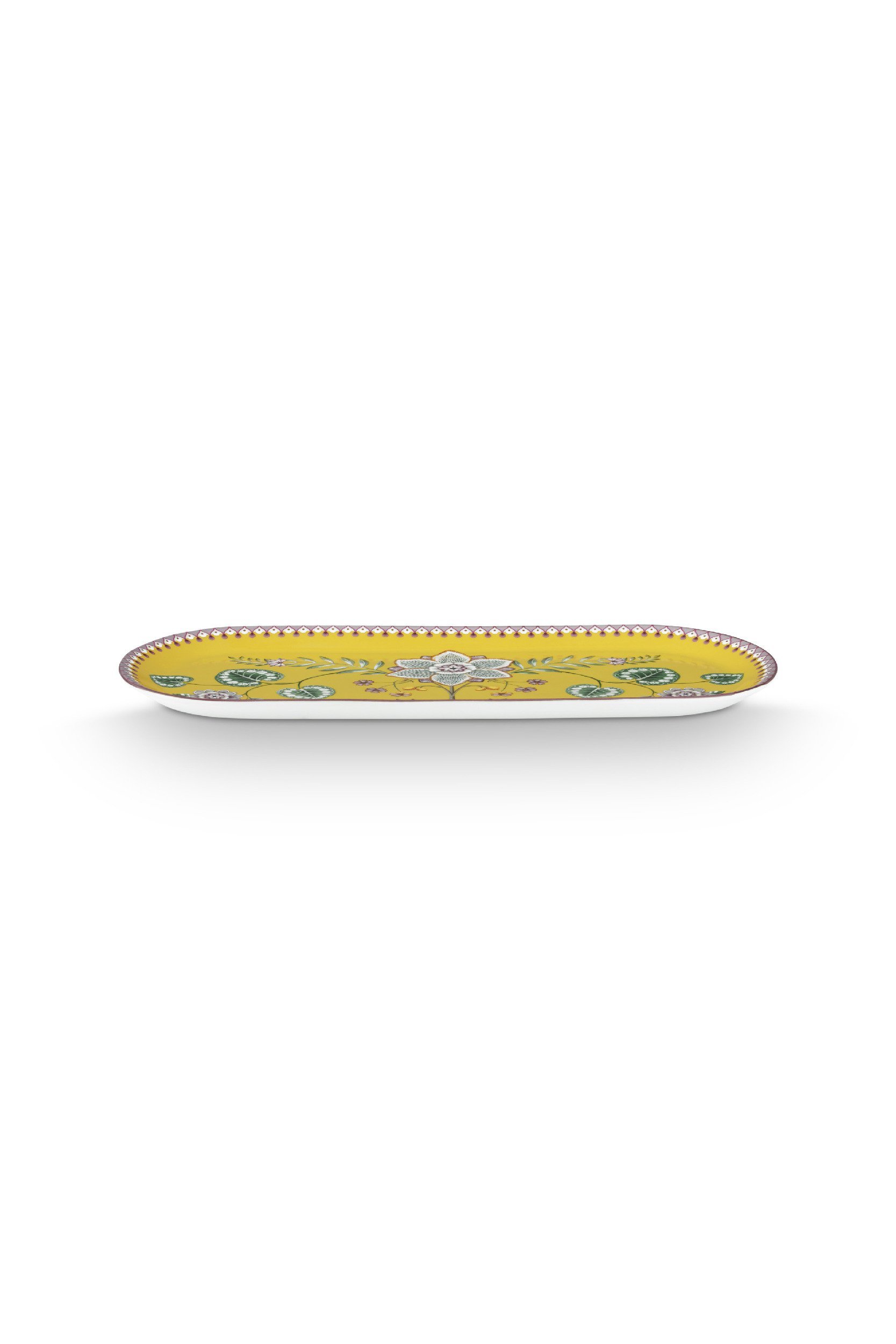 Блюдо для торта овальное Lily&Lotus Yellow ракурс 3