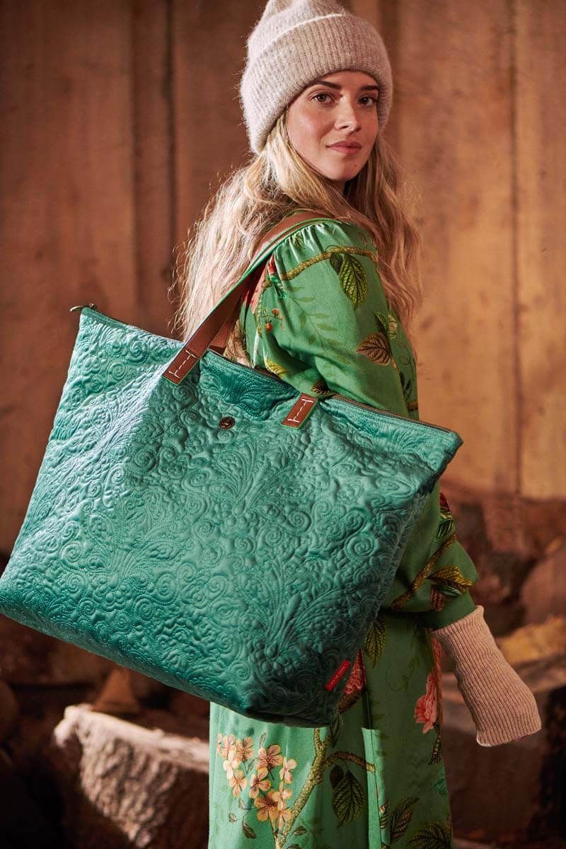 Сумка большая Velvet Quilted Days Green, 17 л ракурс 5