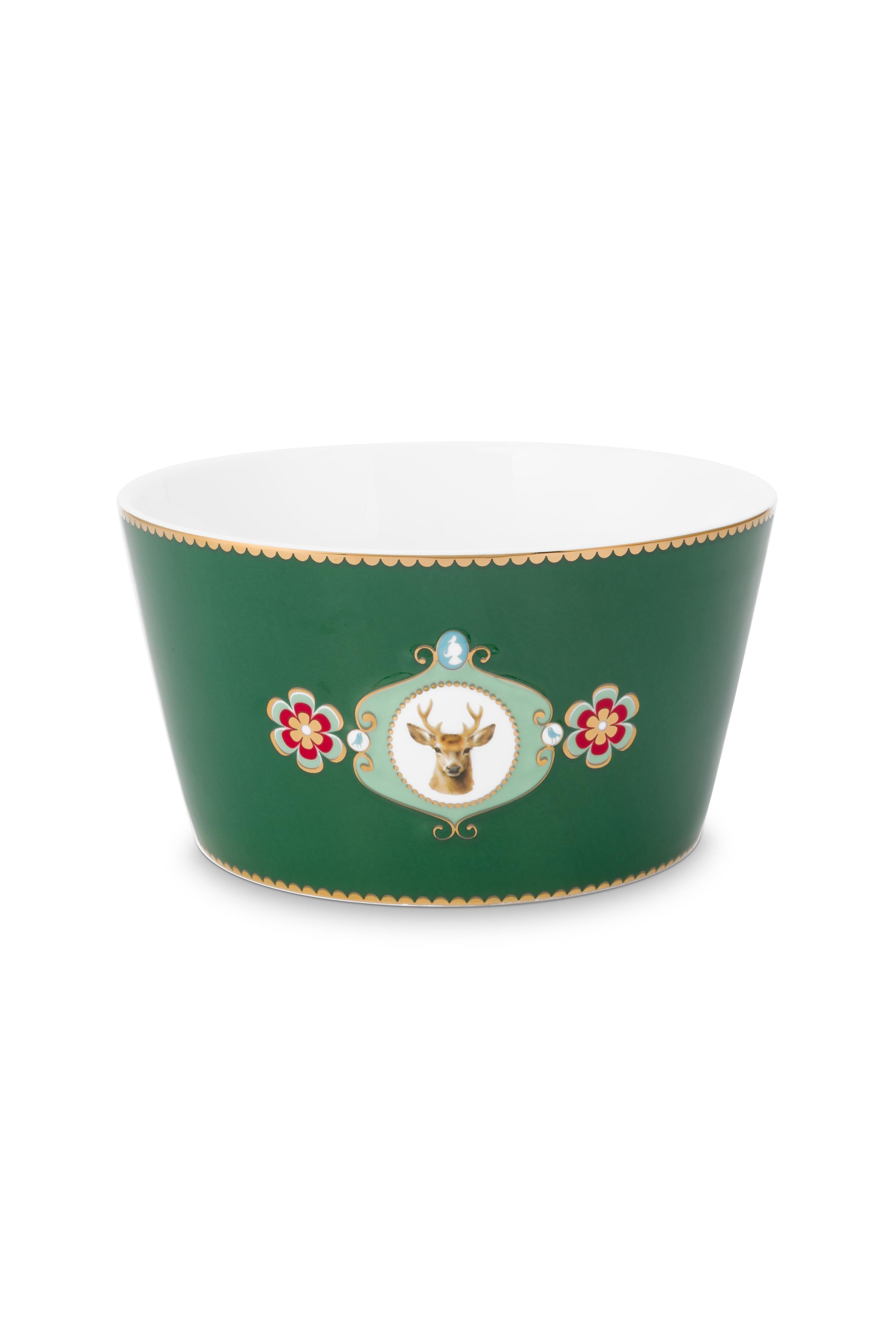 Набор пиал (2 шт.) Love Birds Medallion Deer Dark Green ракурс 3