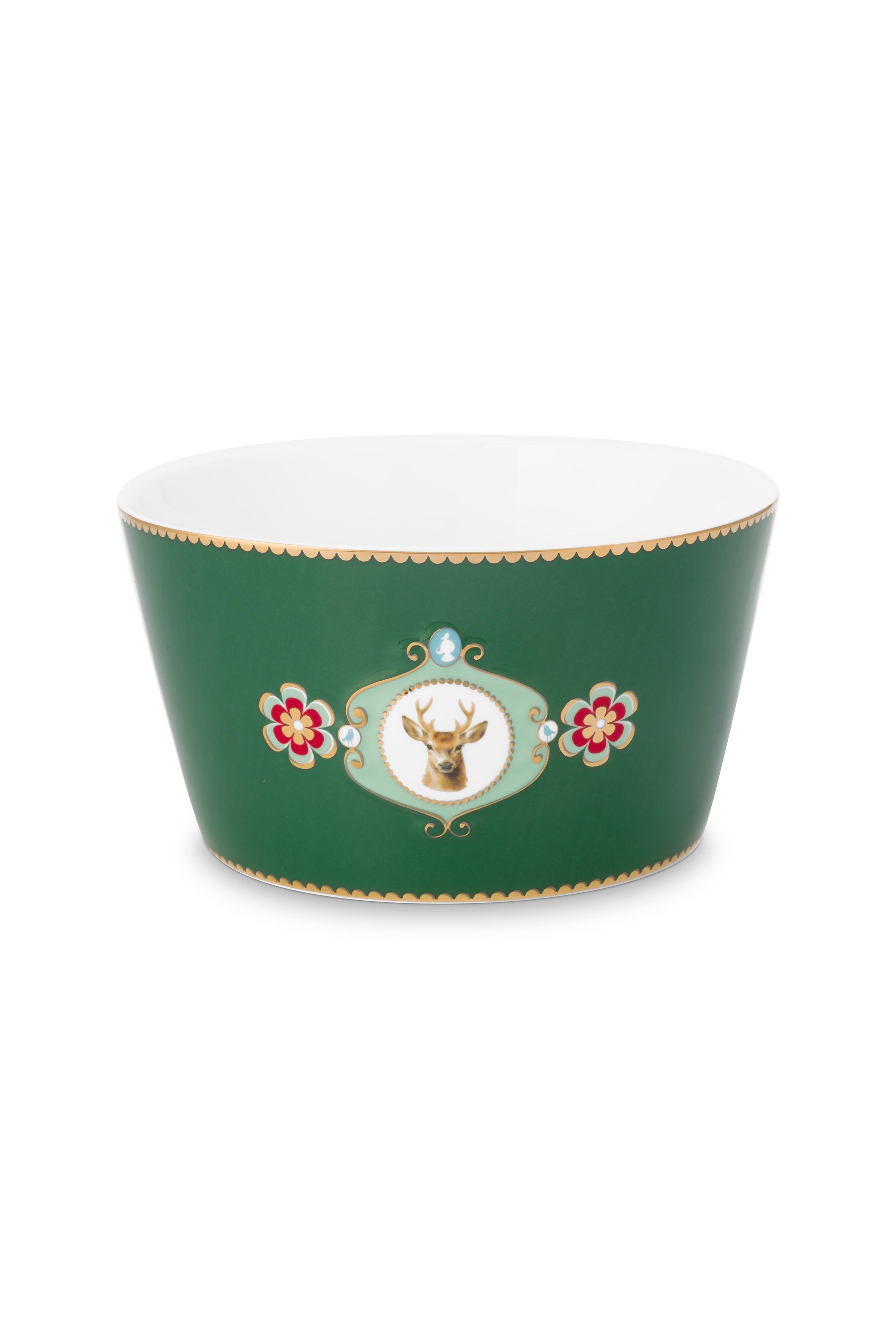 Набор пиал (2 шт.) Love Birds Medallion Deer Dark Green ракурс 4