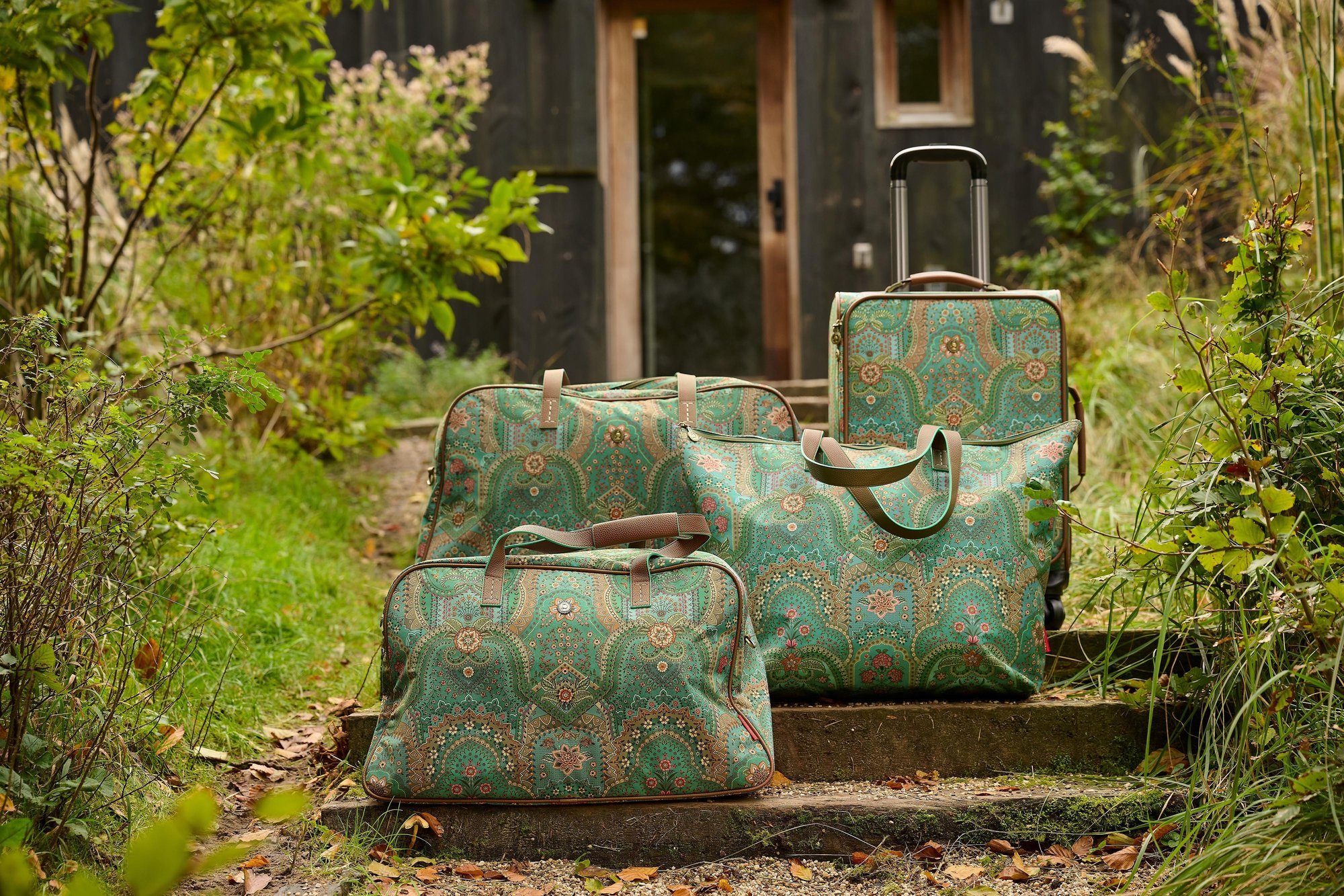 Чемодан маленький Tosca Jabali Green, 24 л, 35х47х22 см
