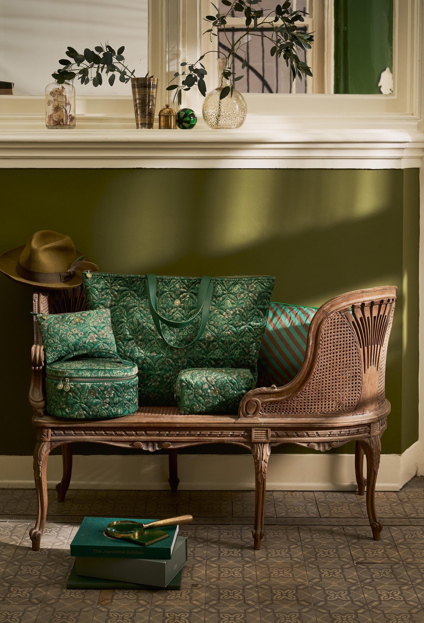 Сумка большая Tilda Quitted Daisy Dreams Green, 17 л ракурс 4